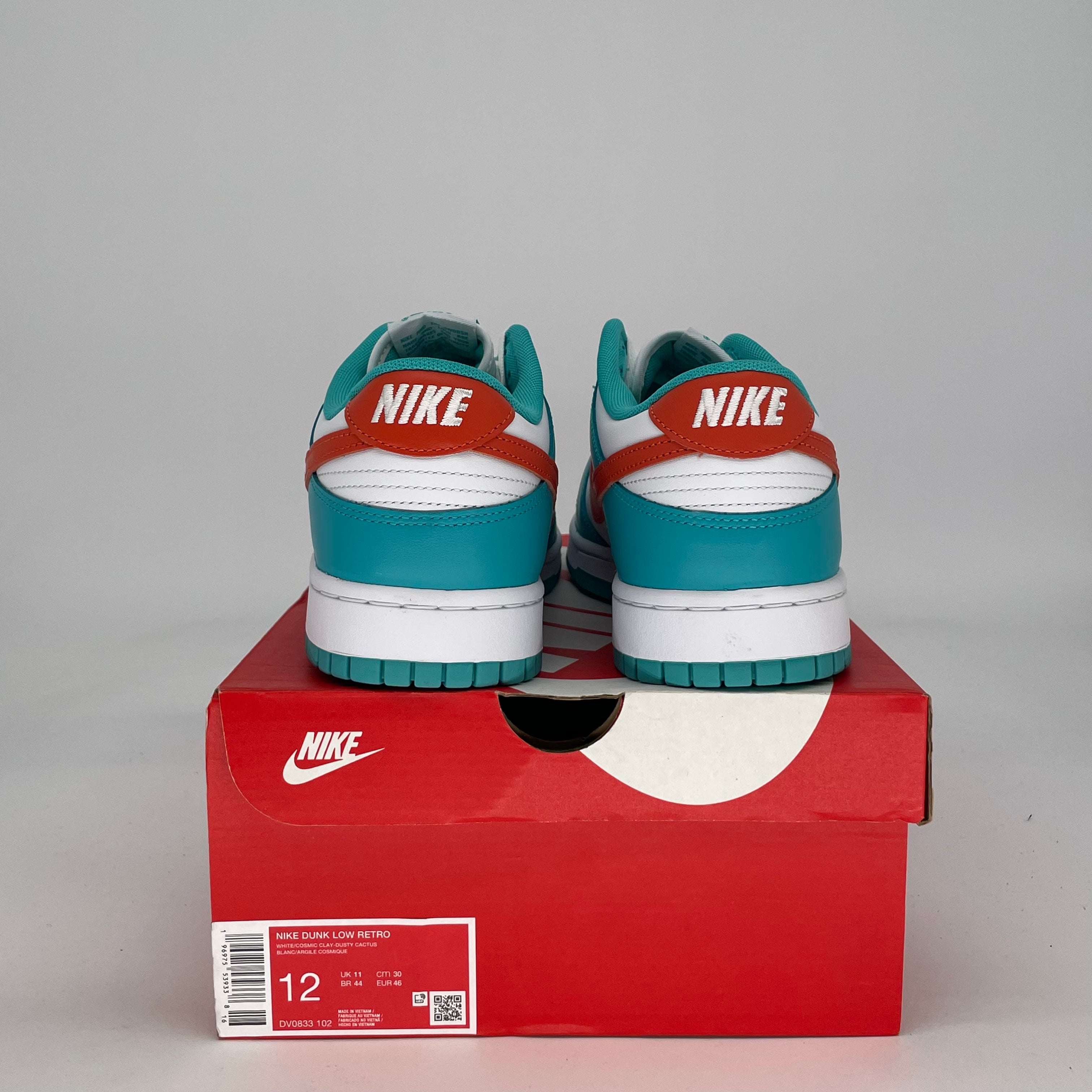 NIKE DUNK LOW MIAMI DOLPHINS DV0833-102 SIZE 12/13.5W