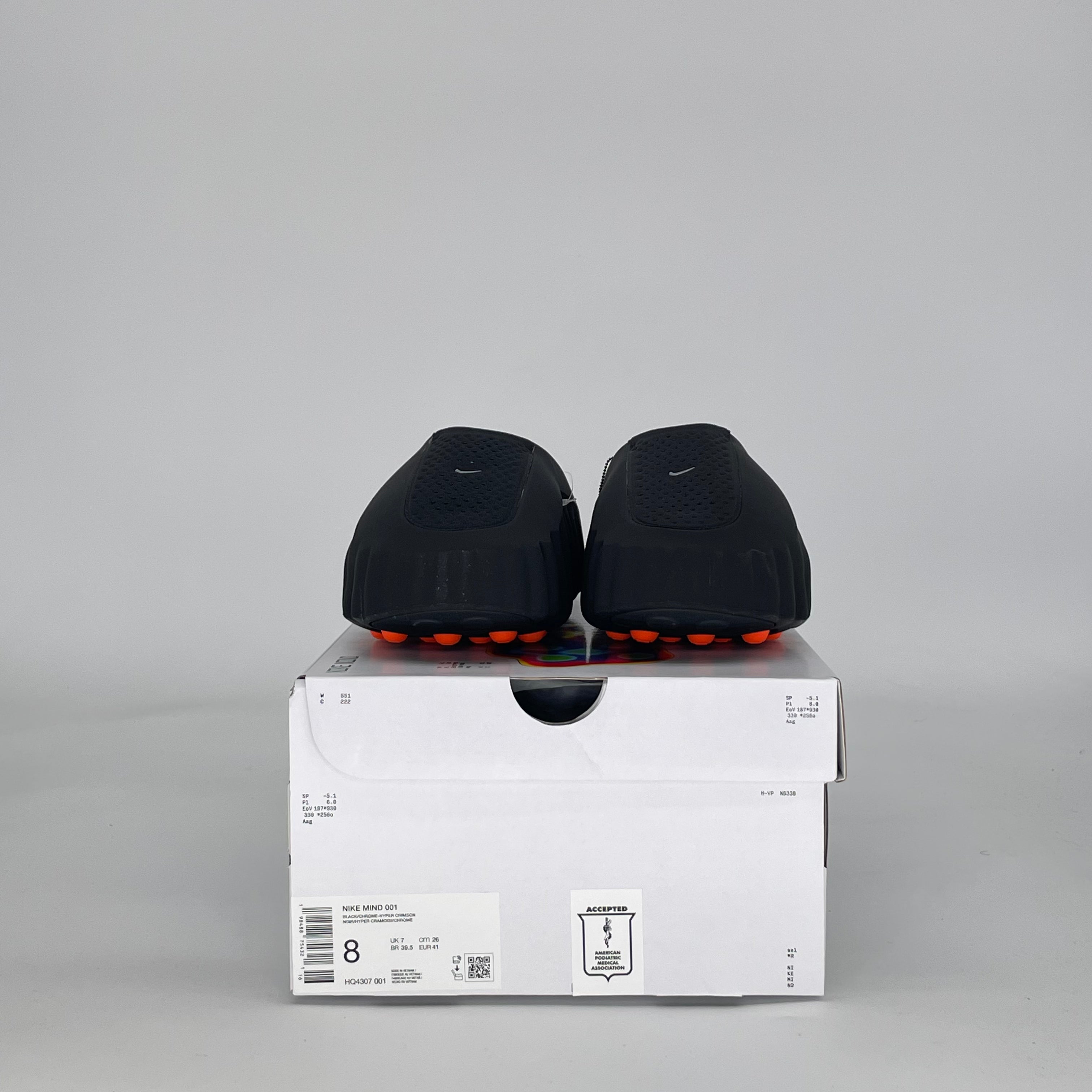 NIKE MIND 001 SLIDE BLACK CHROME HQ4307-001 SIZE 8/9.5W