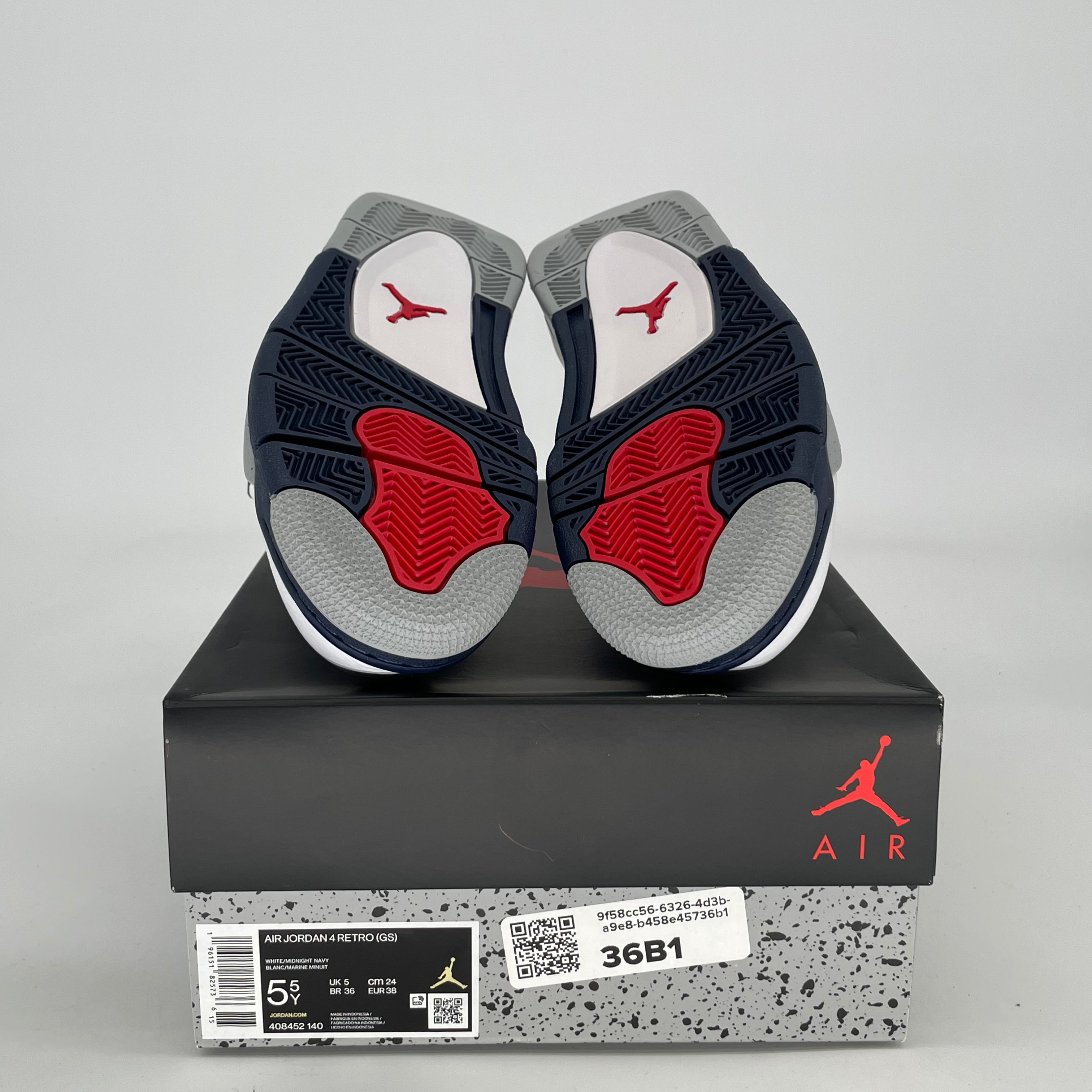 AIR JORDAN 4 MIDNIGHT NAVY 408452-140 SIZE 5.5/7W
