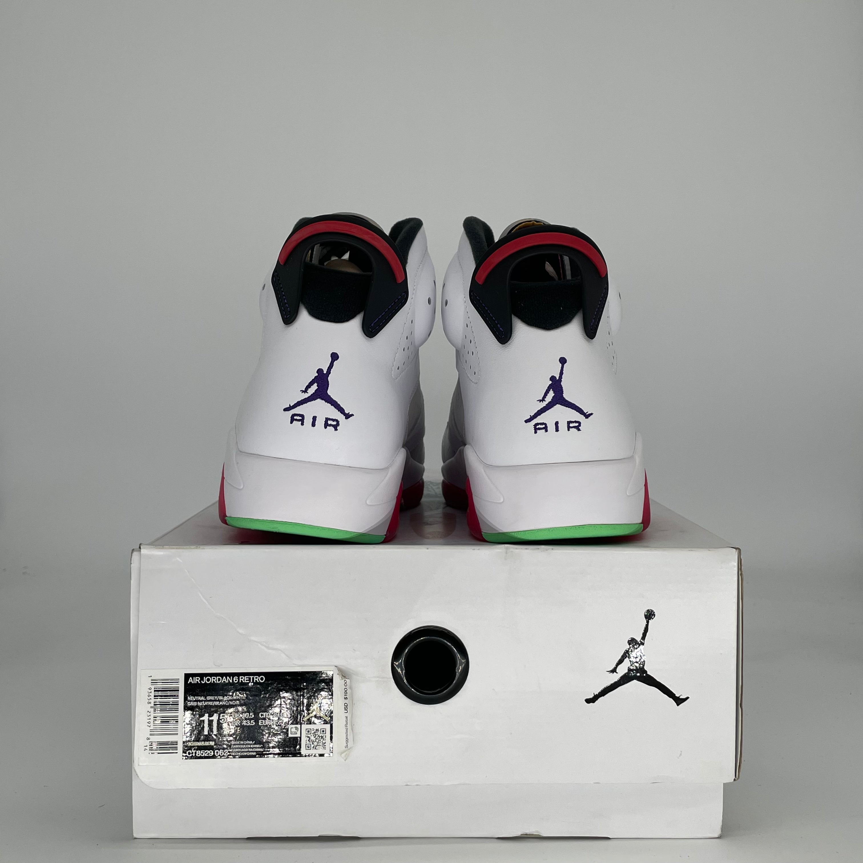 AIR JORDAN 6 HARE CT8529-062 SIZE 11.5/13W