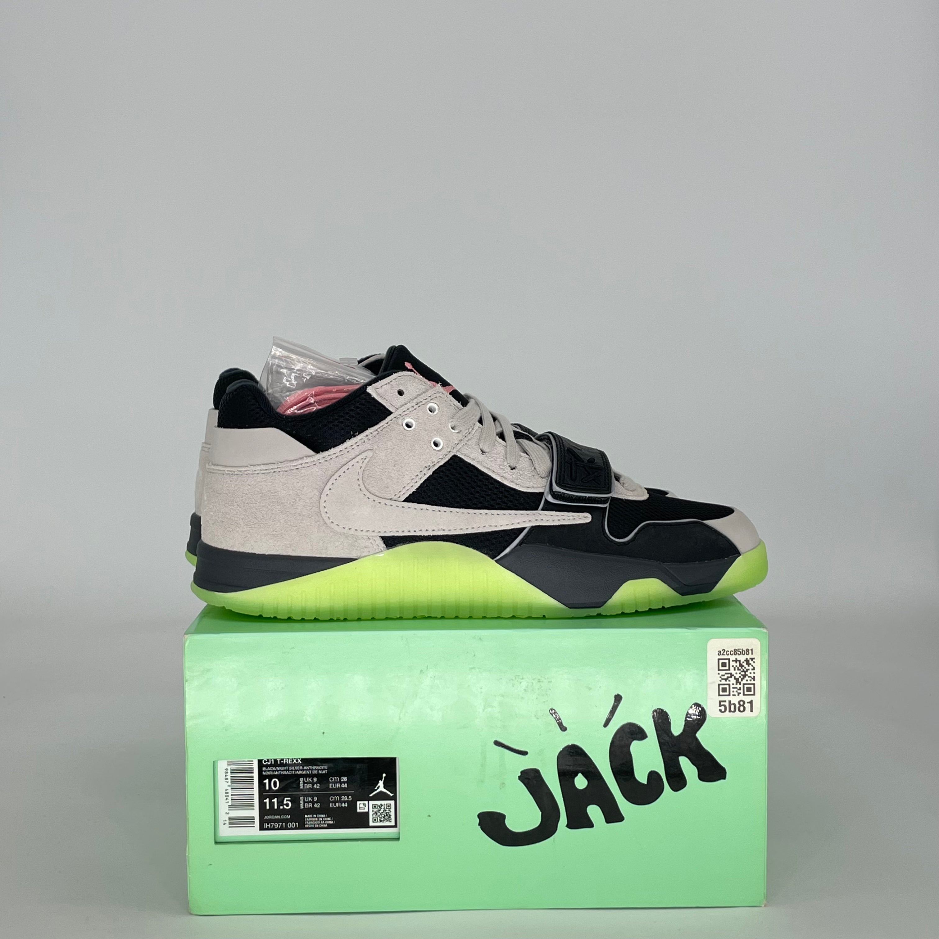 AIR JORDAN JUMPMAN JACK TR X TRAVIS SCOTT CHASE B NIGHT SILVER IH7971-001 SIZE 10.5/12W