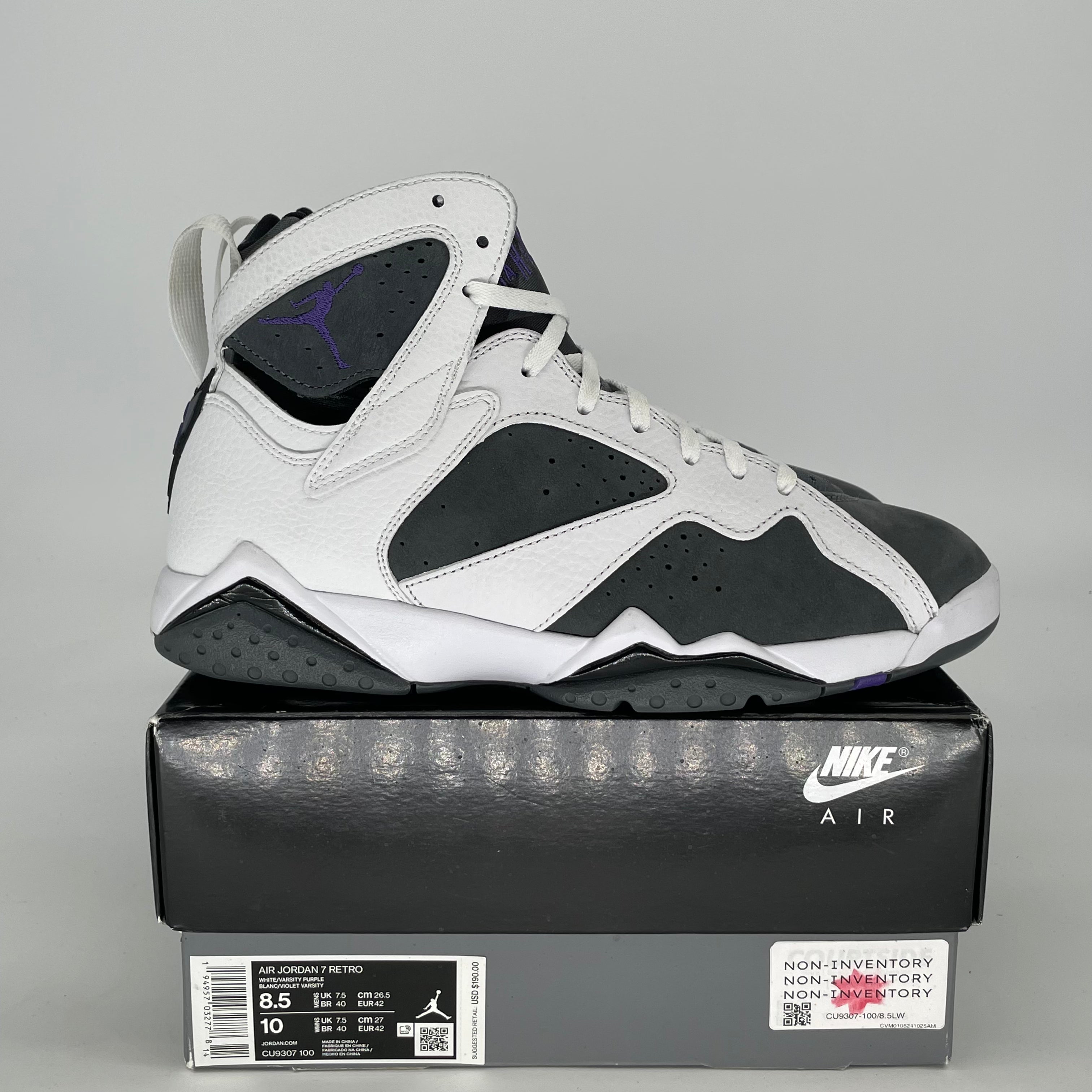 AIR JORDAN 7 FLINT CU9307-100 SIZE 8.5/10W