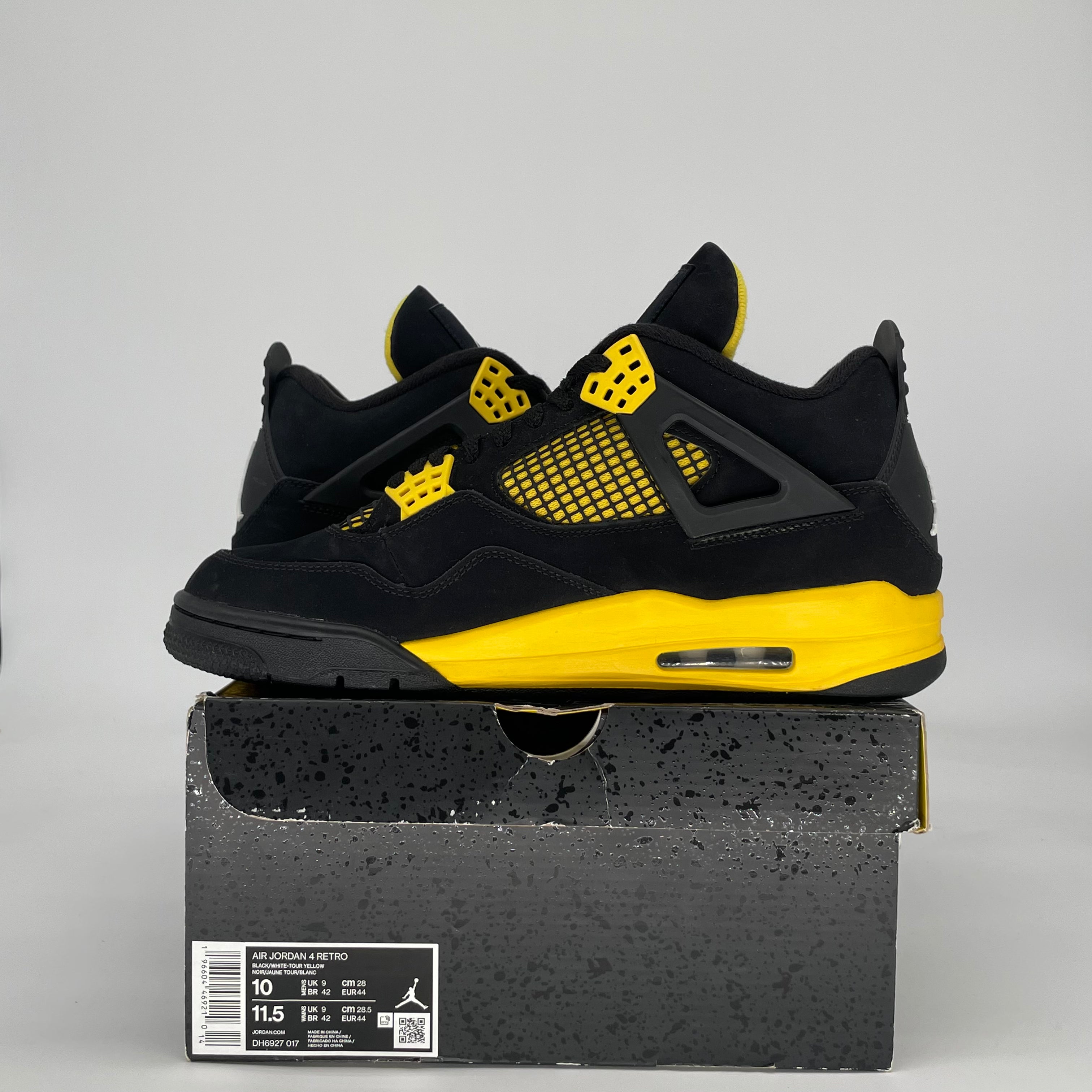 AIR JORDAN 4 THUNDER DH6927-017 SIZE 10/11.5W