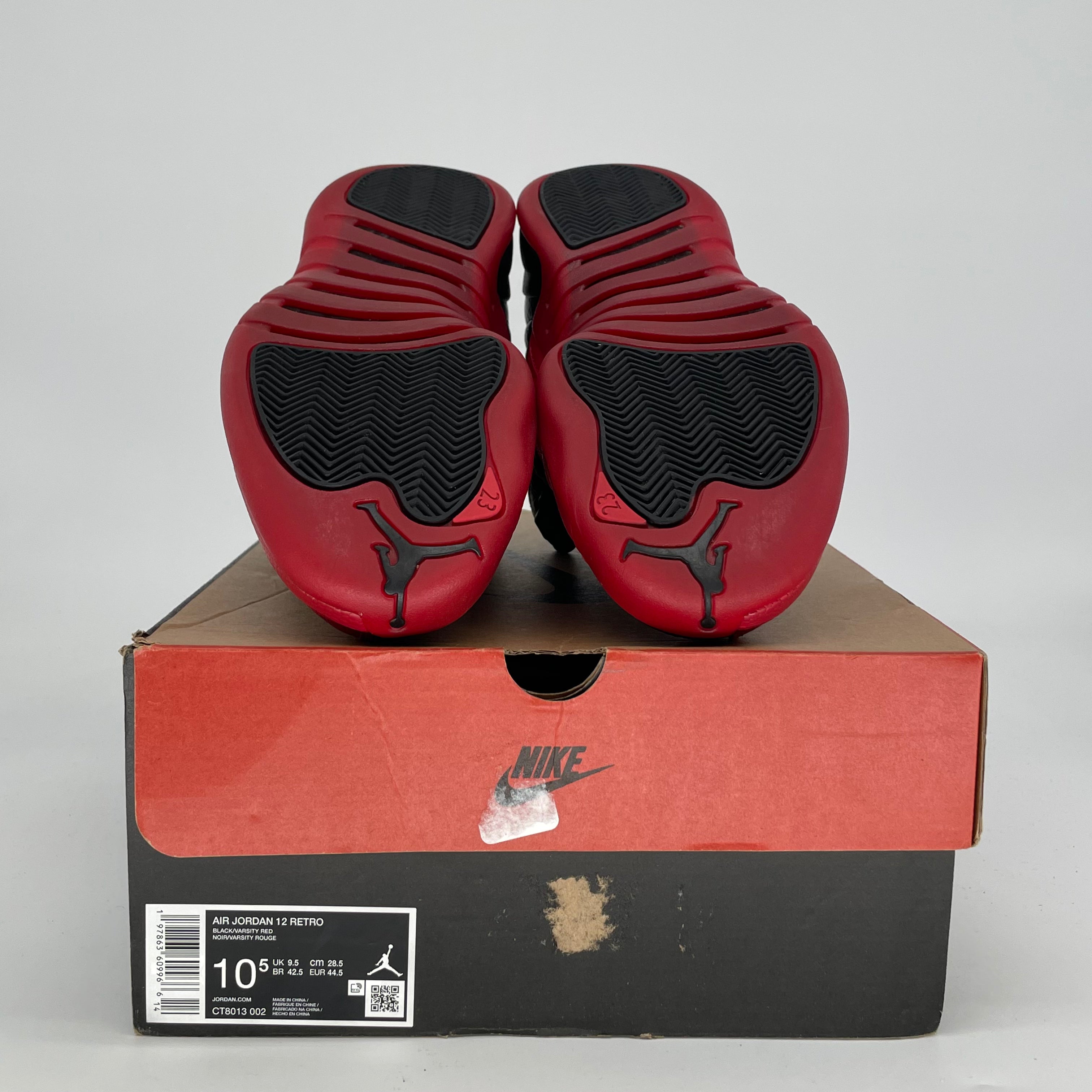 AIR JORDAN 12 FLU GAME CT8013-002 SIZE 10.5/12W