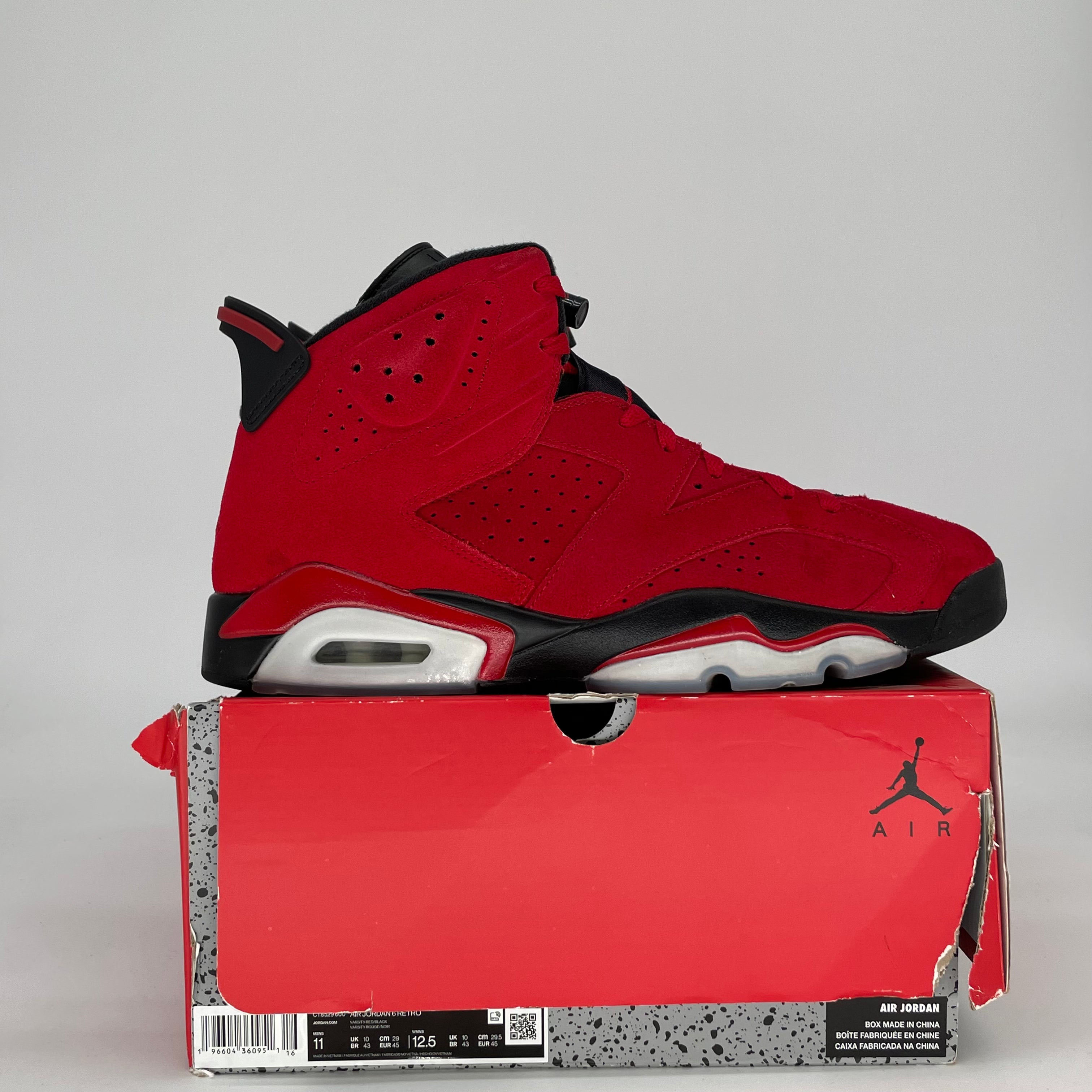AIR JORDAN 6 TORO BRAVO CT8529-600 SIZE 11/12.5W