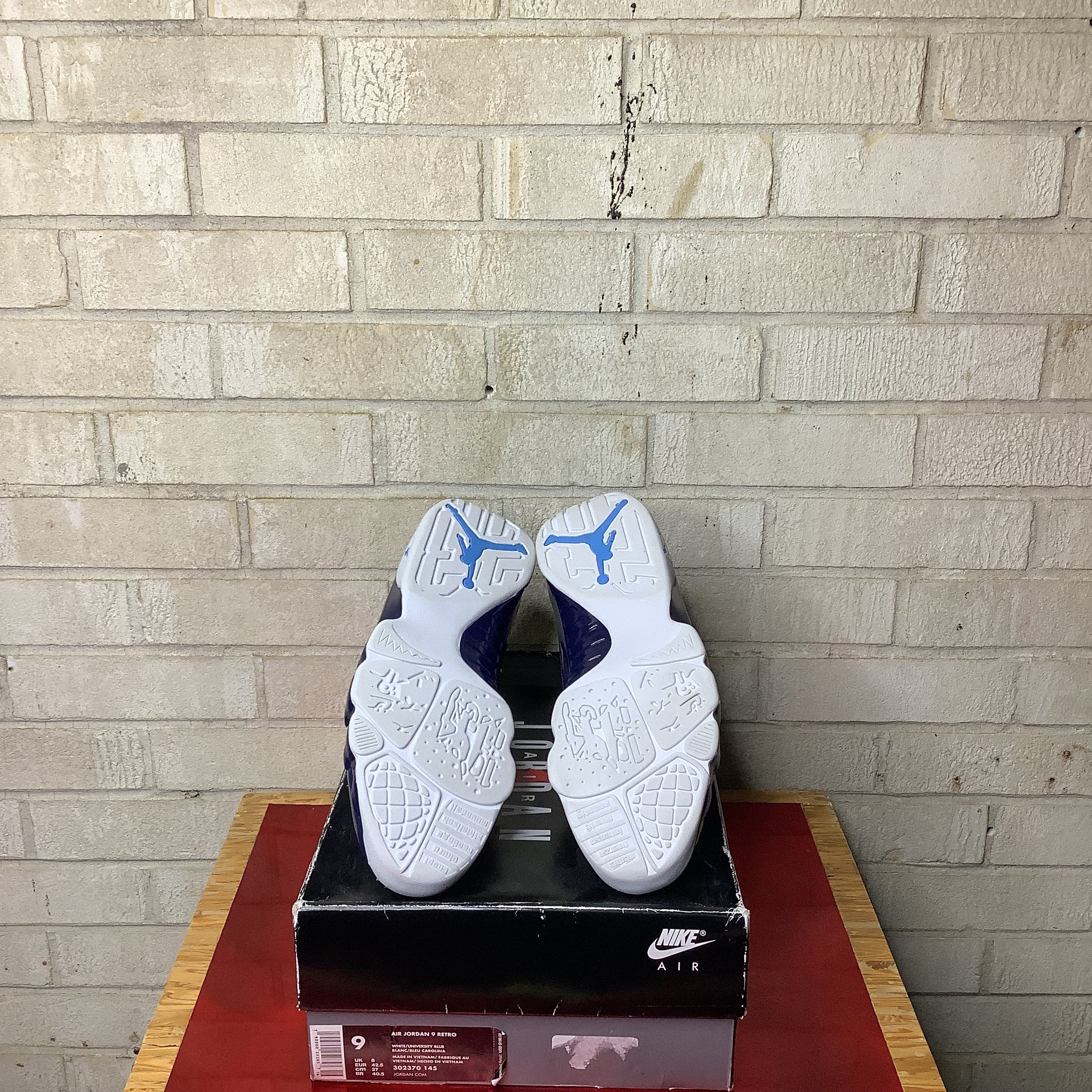 AIR JORDAN 9 PEARL BLUE SIZE 9/10.5W 302370-145