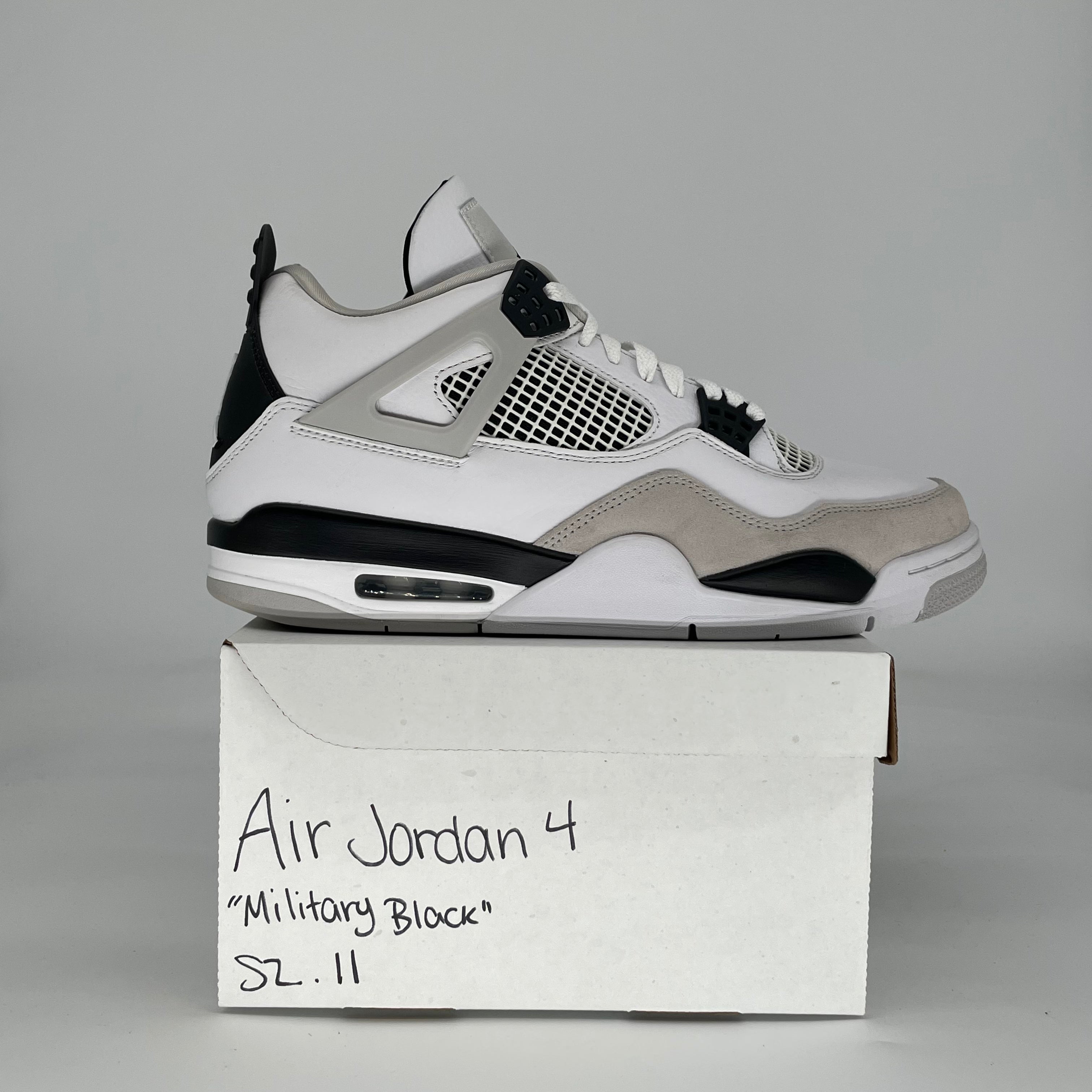 AIR JORDAN 4 MILITARY BLACK DH6927-111 SIZE 11/12.5W