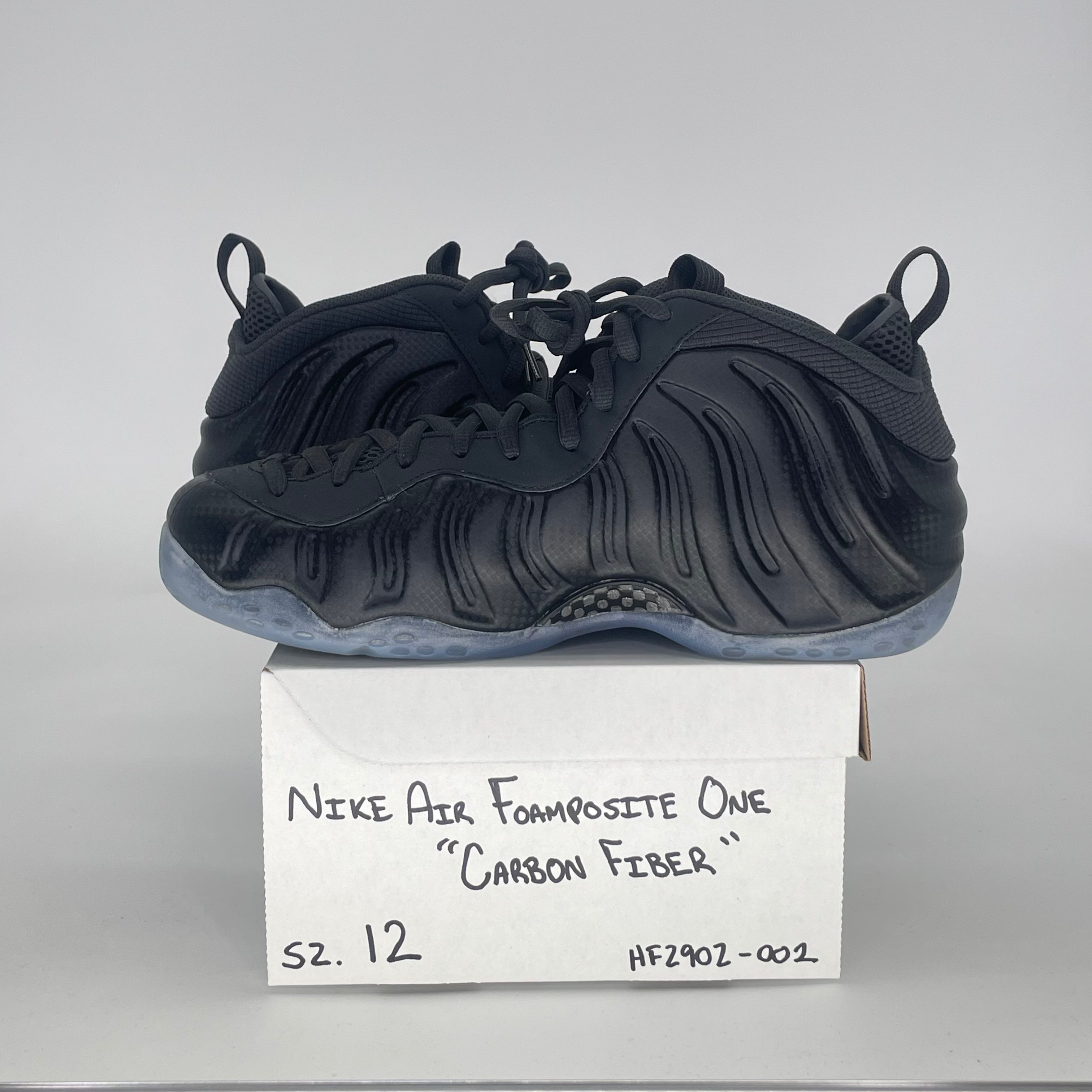 NIKE AIR FOAMPOSITE ONE CARBON FIBER HF2902-002 SIZE 12/13.5W