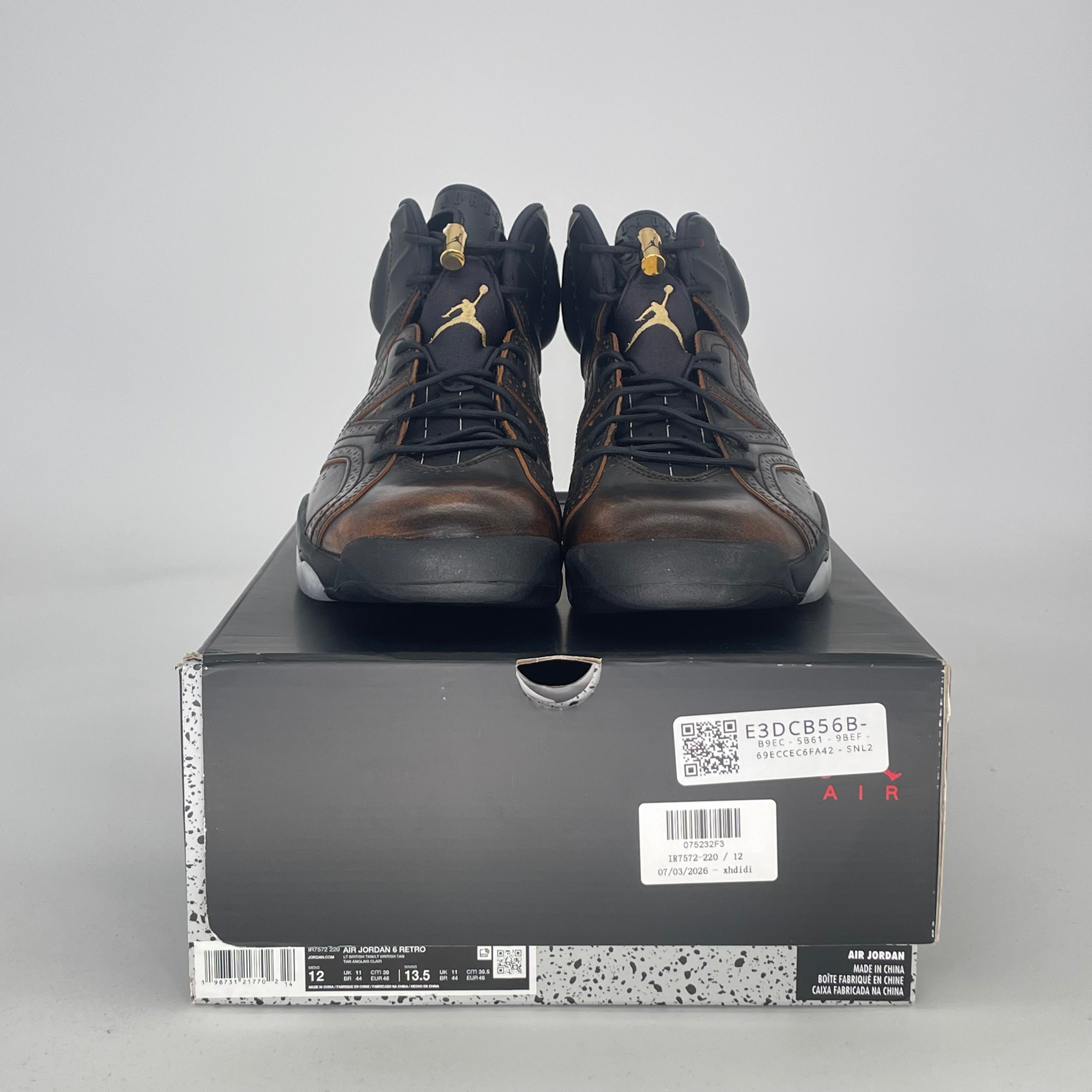 AIR JORDAN 6 XUANWU IR7572-220 SIZE 12/13.5W