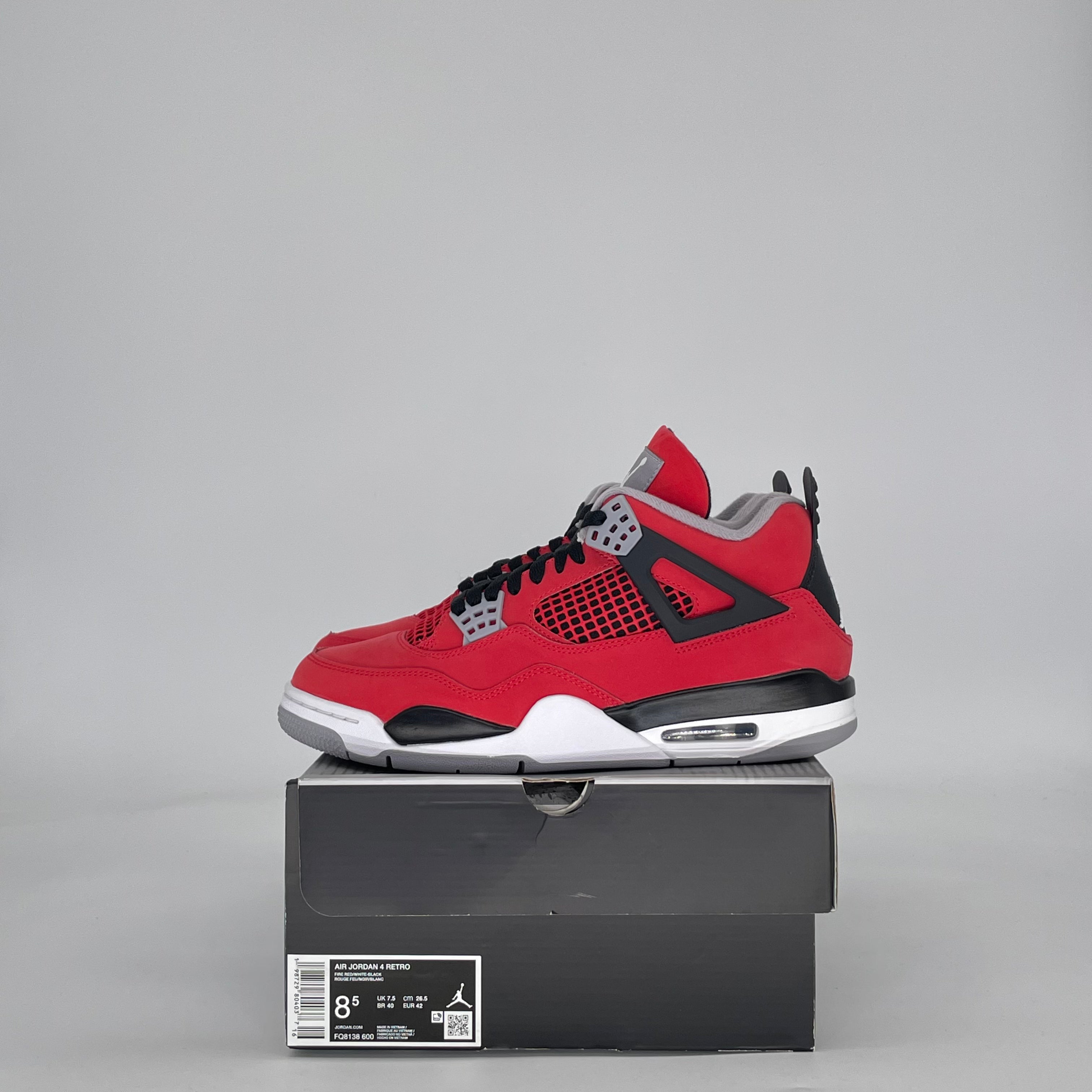 AIR JORDAN 4 TORO BRAVO FQ8138-600 SIZE 8.5/10W
