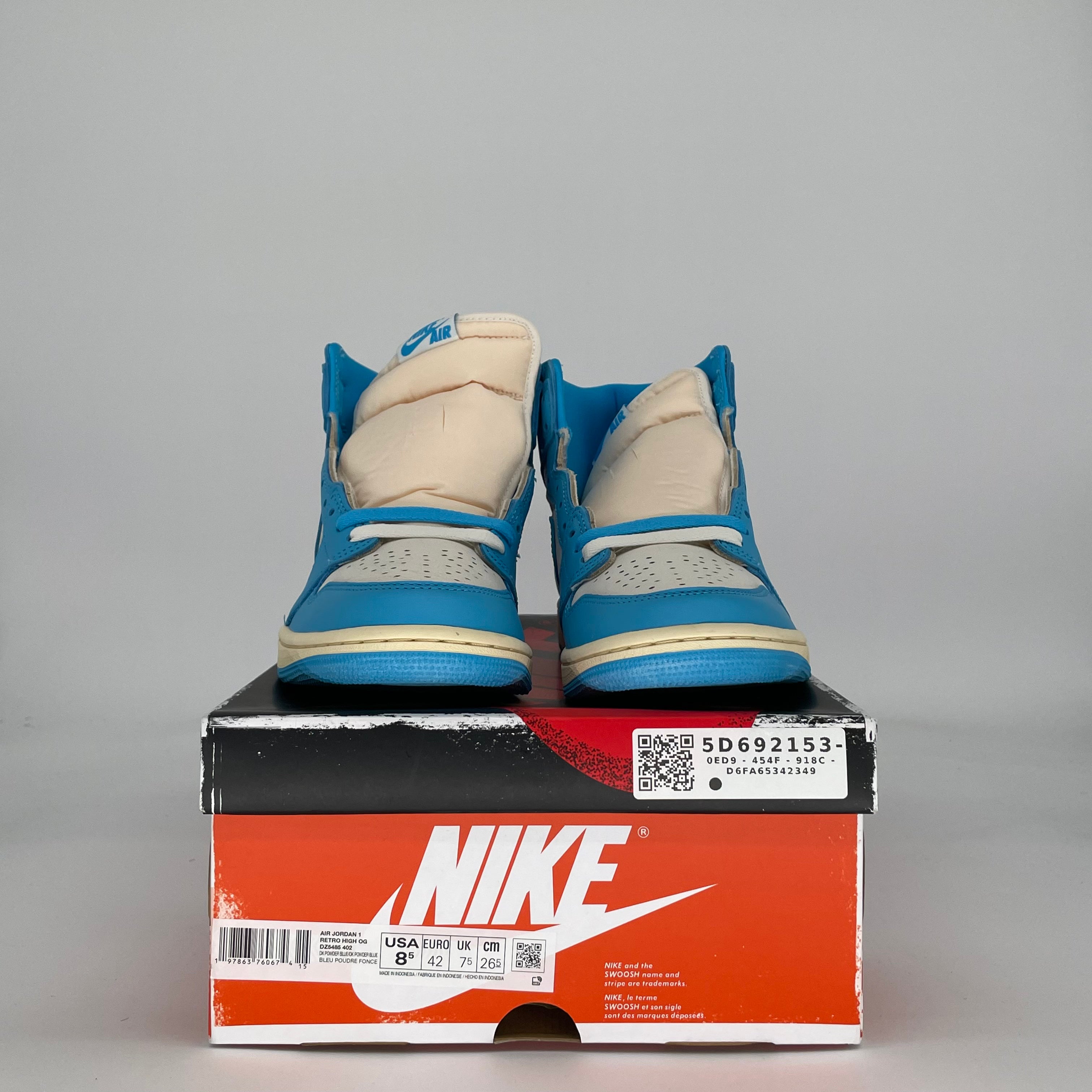 AIR JORDAN 1 UNC REIMAGINED DZ5485-402 SIZE 8.5/10W