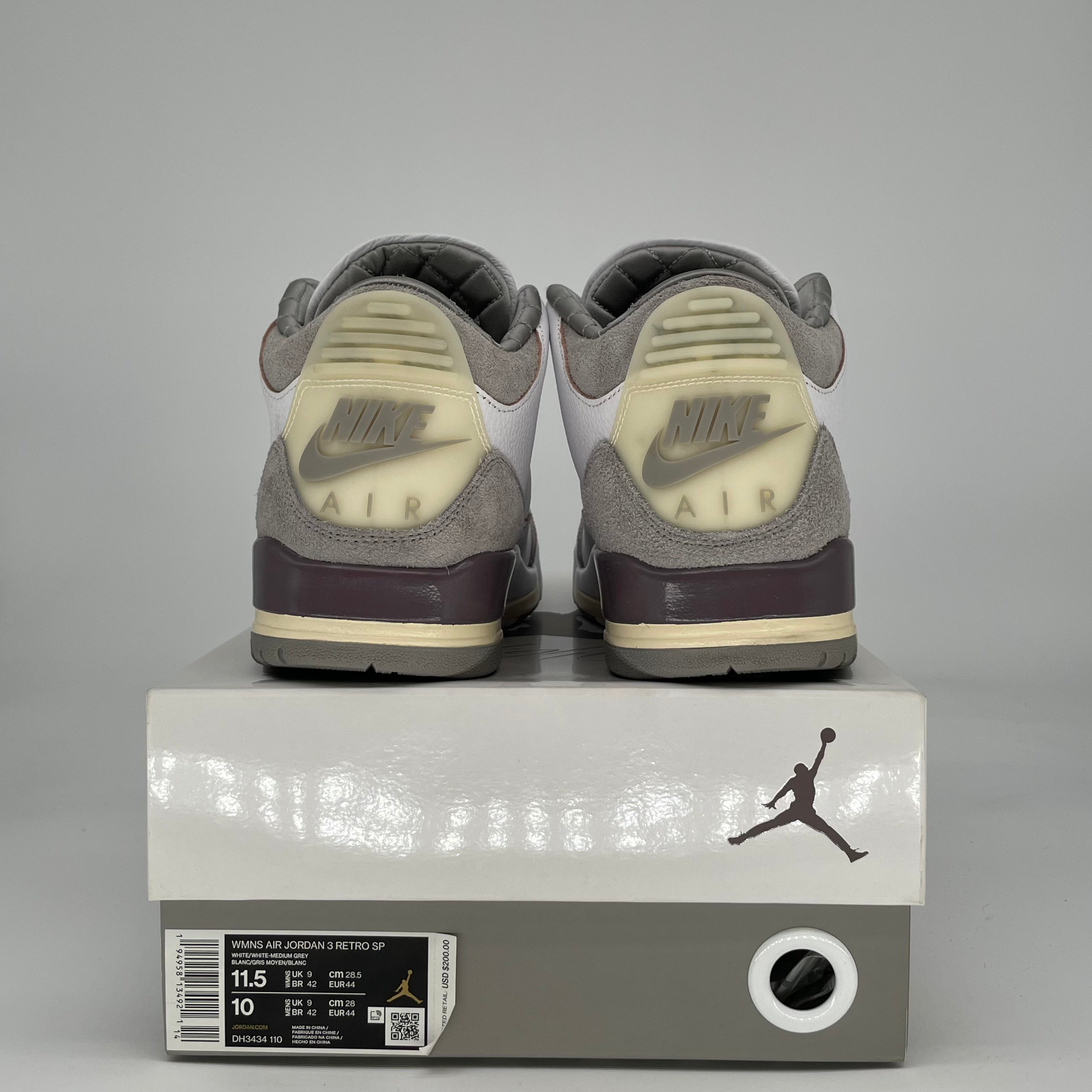 AIR JORDAN 3 A MA MANIERE W DH3434-110 SIZE 10/11.5W
