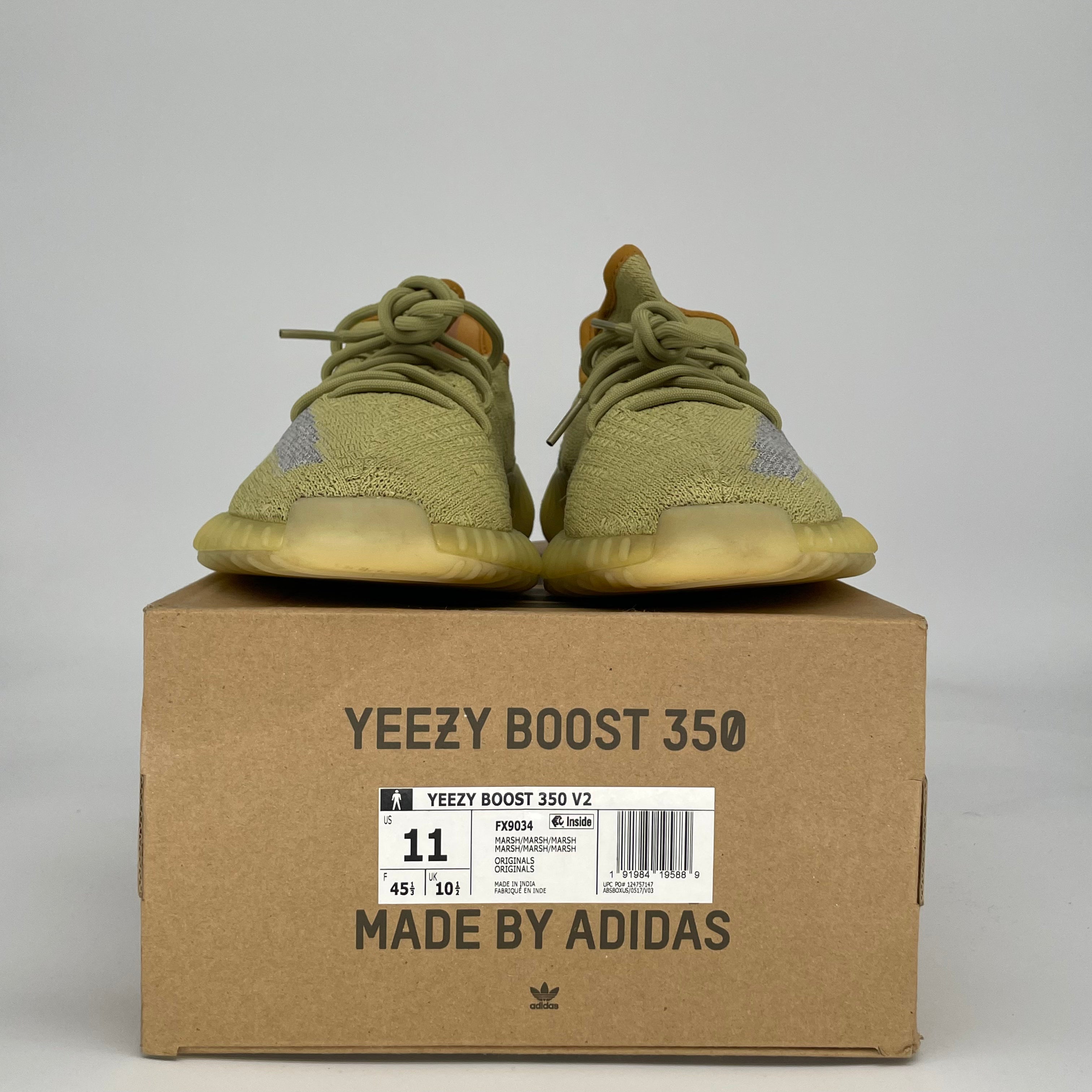 ADIDAS YEEZY BOOST 350 V2 MARSH FX9034 SIZE 11/12.5W