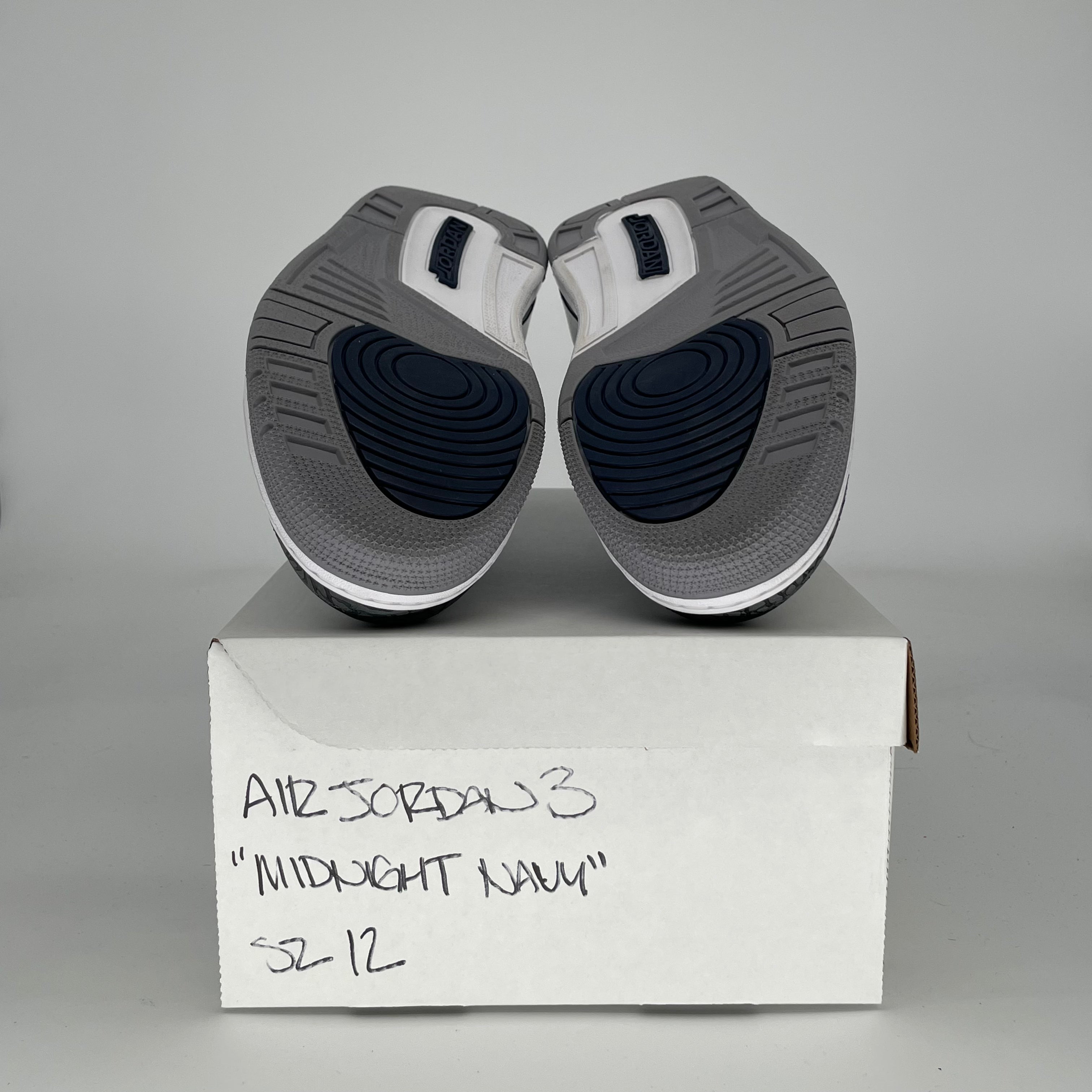 AIR JORDAN 3 MIDNIGHT NAVY CT8532-140 SIZE 12/13.5W