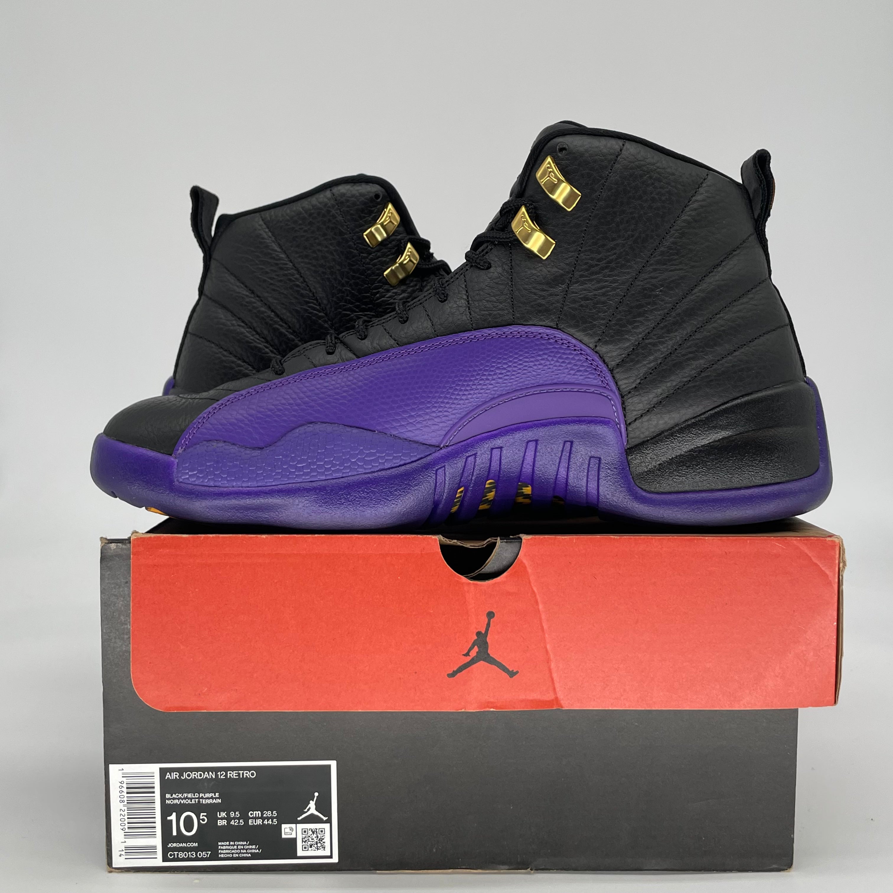 AIR JORDAN 12 FIELD PURPLE CT8013-057 SIZE 10/11.5W