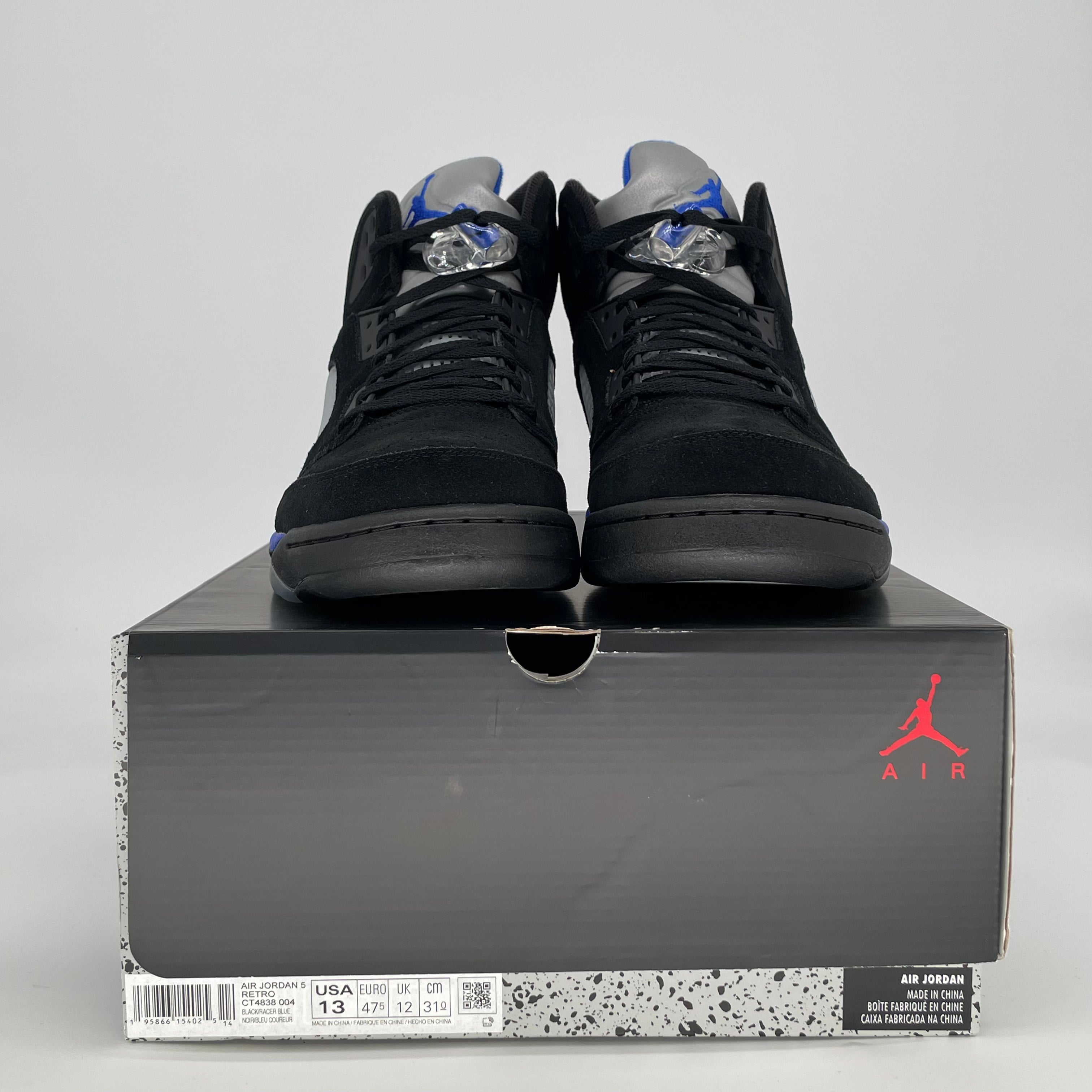 AIR JORDAN 5 RACER BLUE CT4838-004 SIZE 13/14.5W