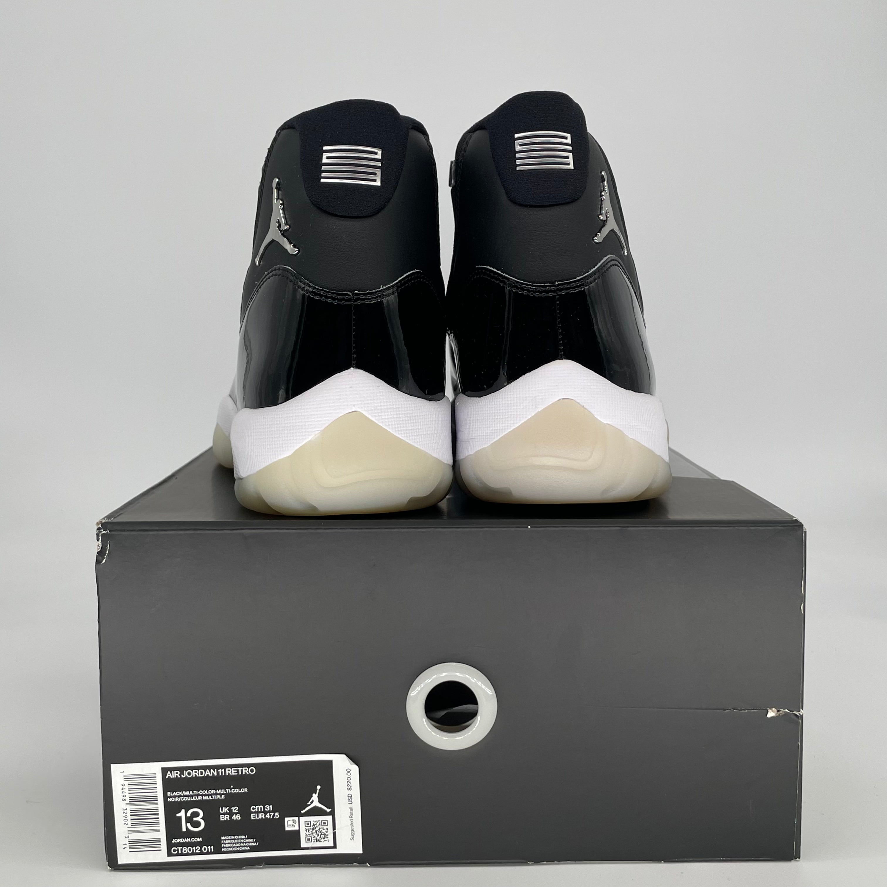 AIR JORDAN 11 JUBILEE 25TH ANNIVERSARY CT8012-011 SIZE 13/14.5W