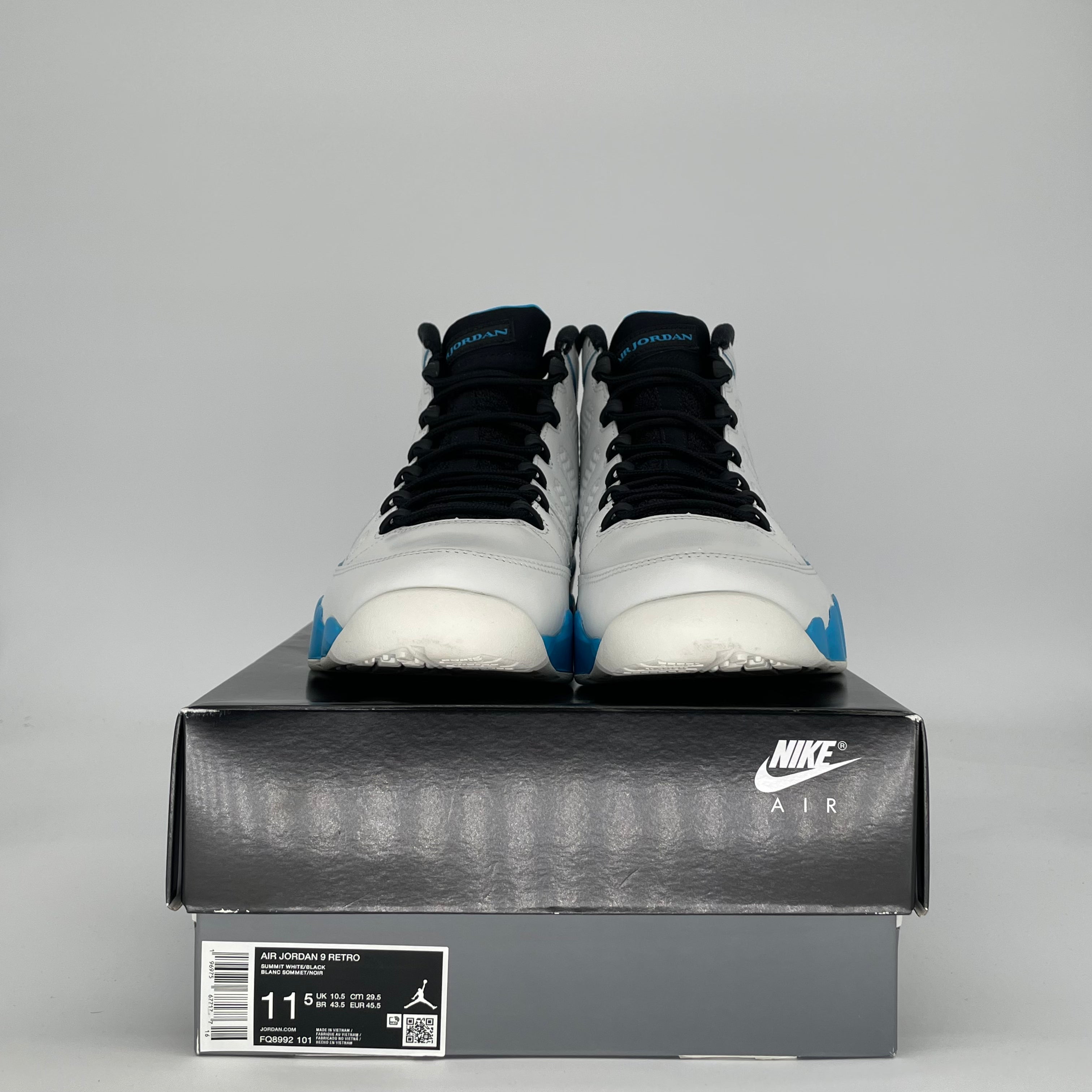 AIR JORDAN 9 POWDER BLUE FQ8992-101 SIZE 11.5/13W