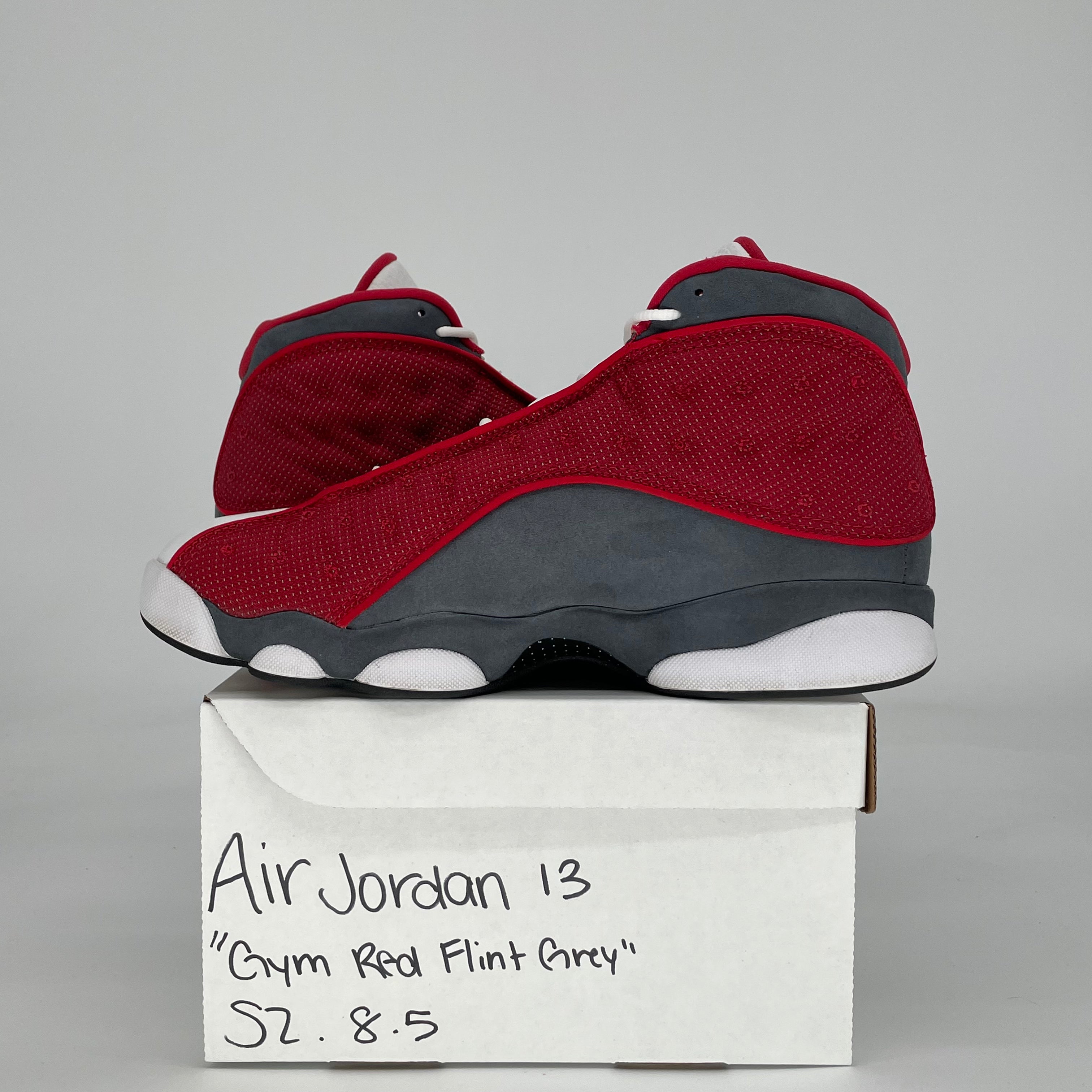 AIR JORDAN 13 GYM RED FLINT GREY DJ5982-600 SIZE 8.5/10W