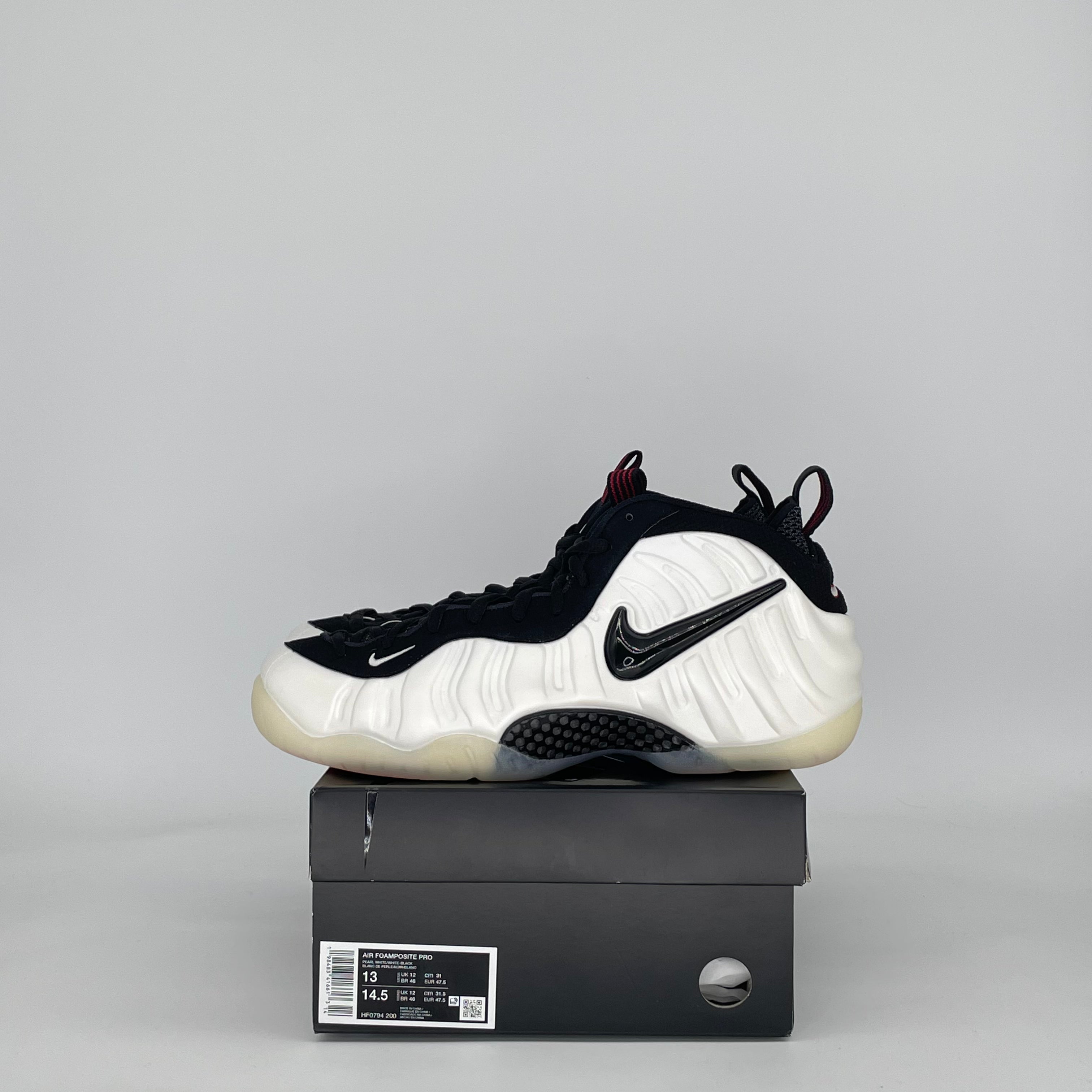 NIKE AIR FOAMPOSITE PRO PEARL HF0794-200 SIZE 13/14.5W