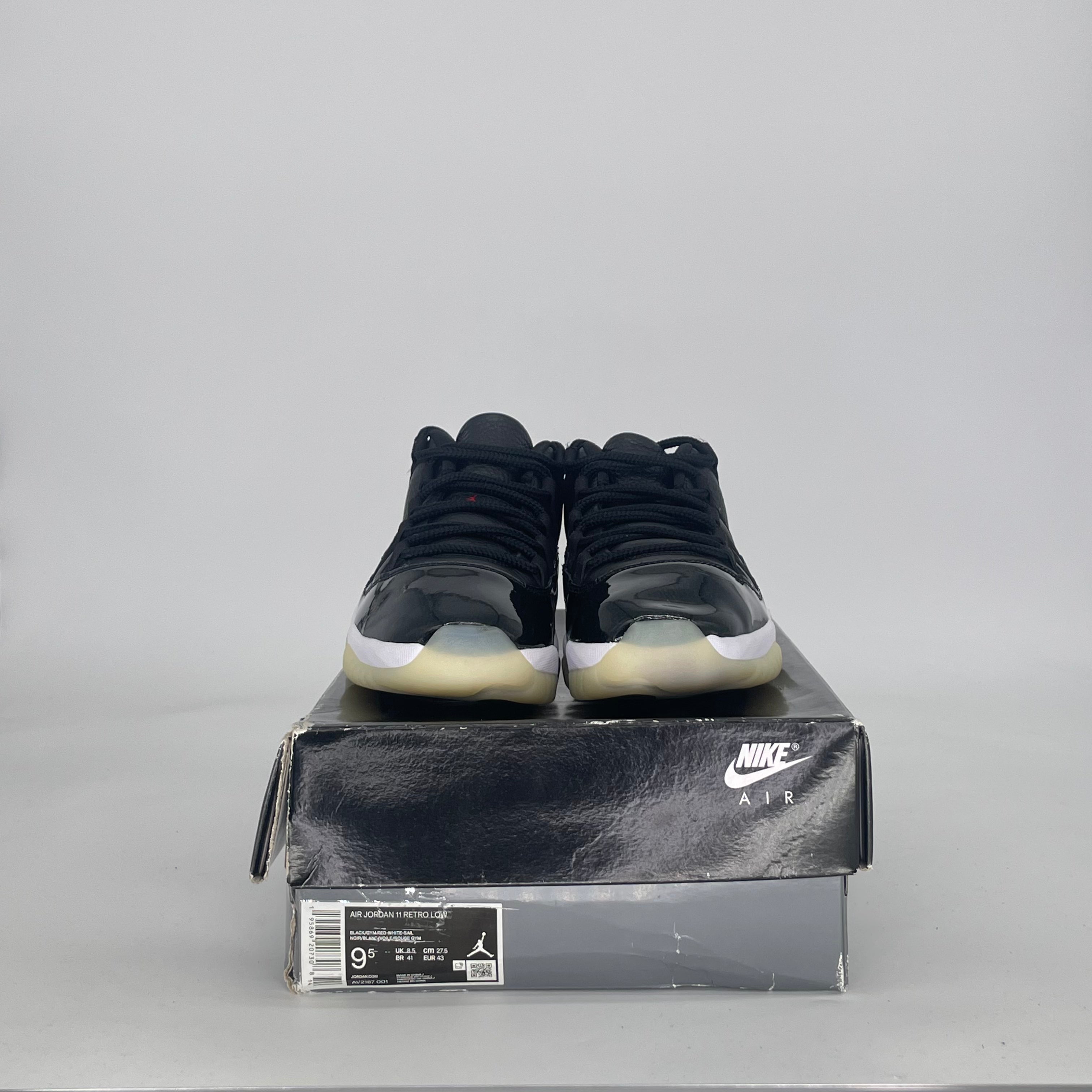 AIR JORDAN 11 LOW 72-10 AV2187-001 SIZE 9.5/11W