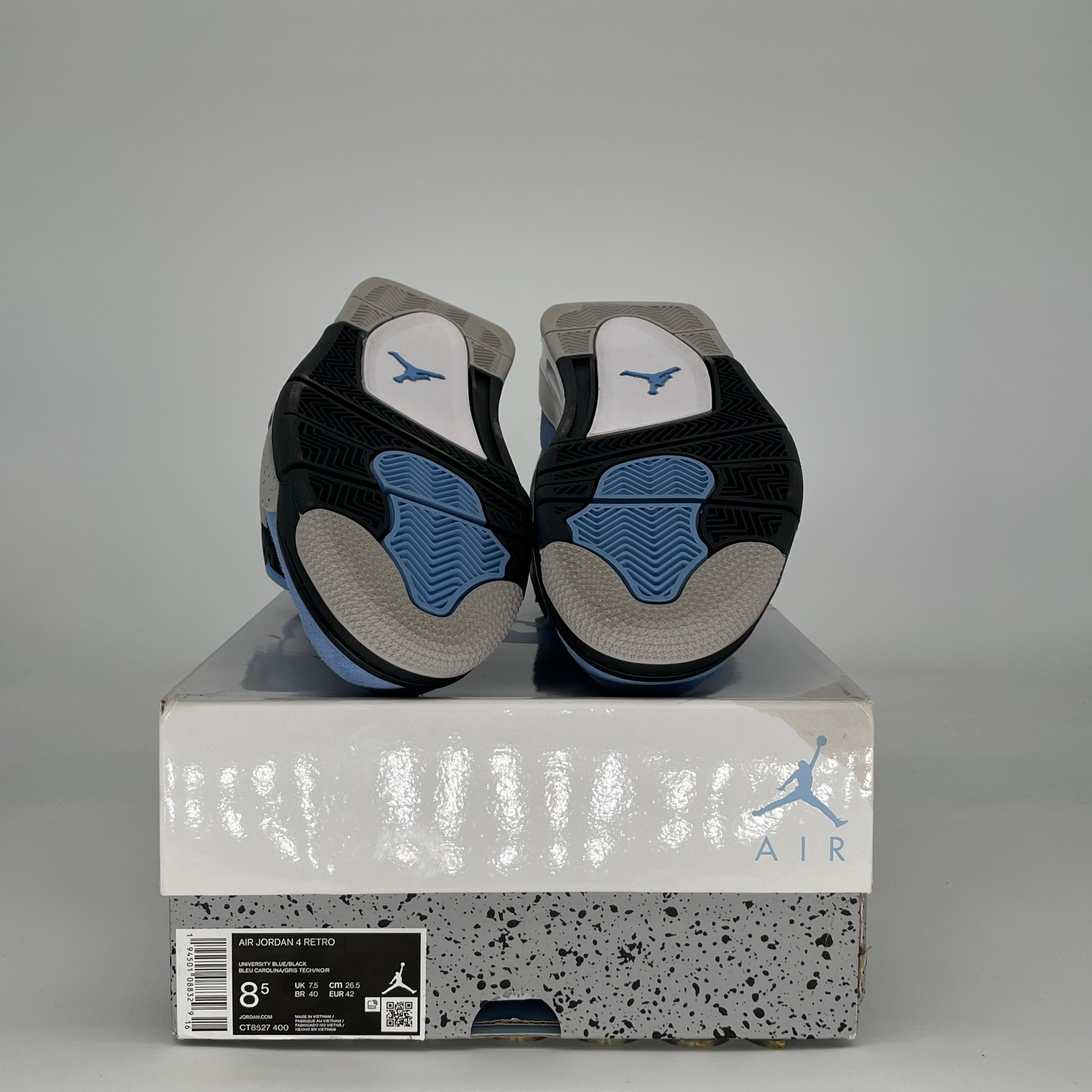 AIR JORDAN 4 UNIVERSITY BLUE CT8527-400 SIZE 8.5/10W
