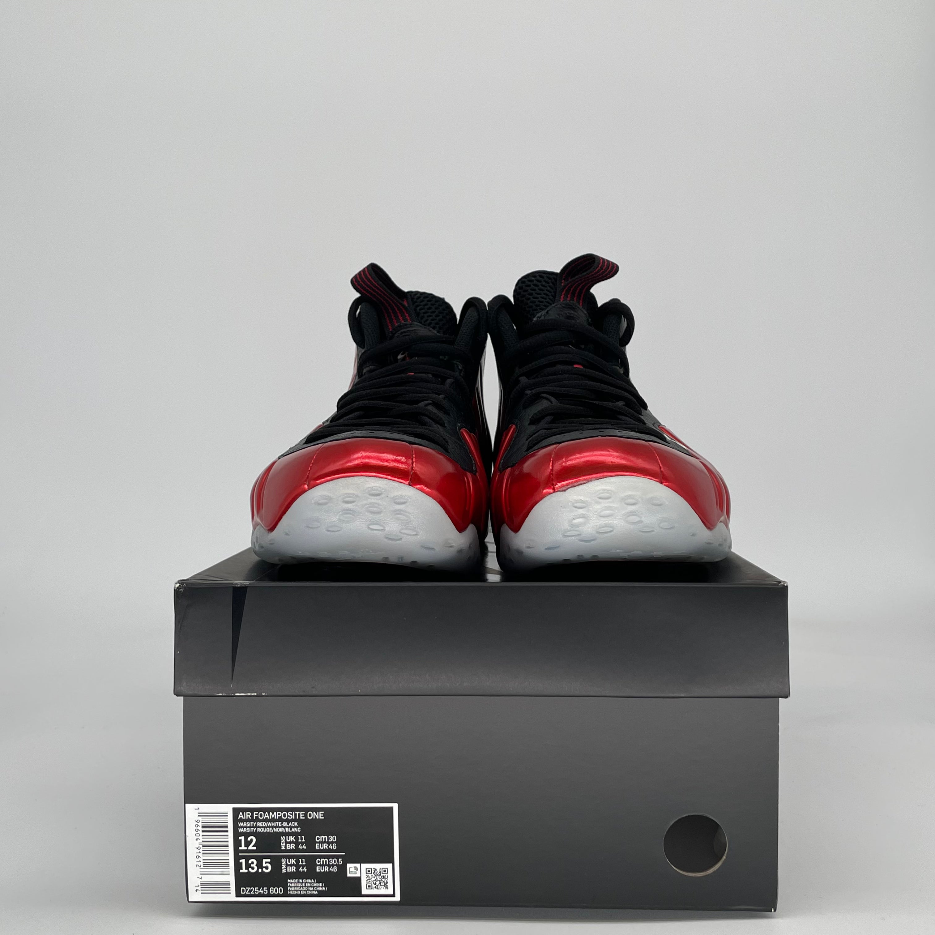 NIKE AIR FOAMPOSITE ONE METALLIC RED DZ2545-600 SIZE 12/13.5W