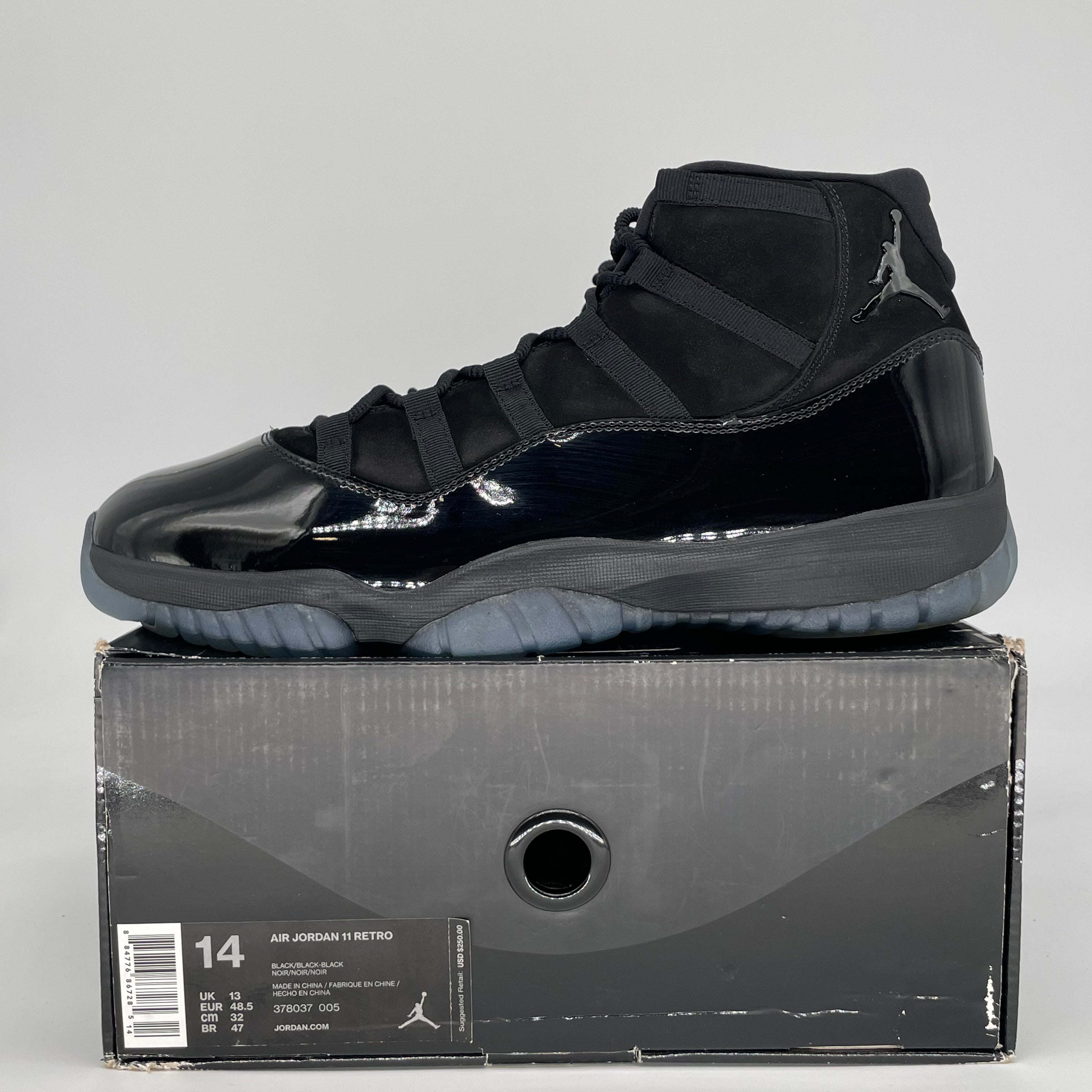 AIR JORDAN 11 CAP AND GOWN 378037-005 SIZE 14/15.5W