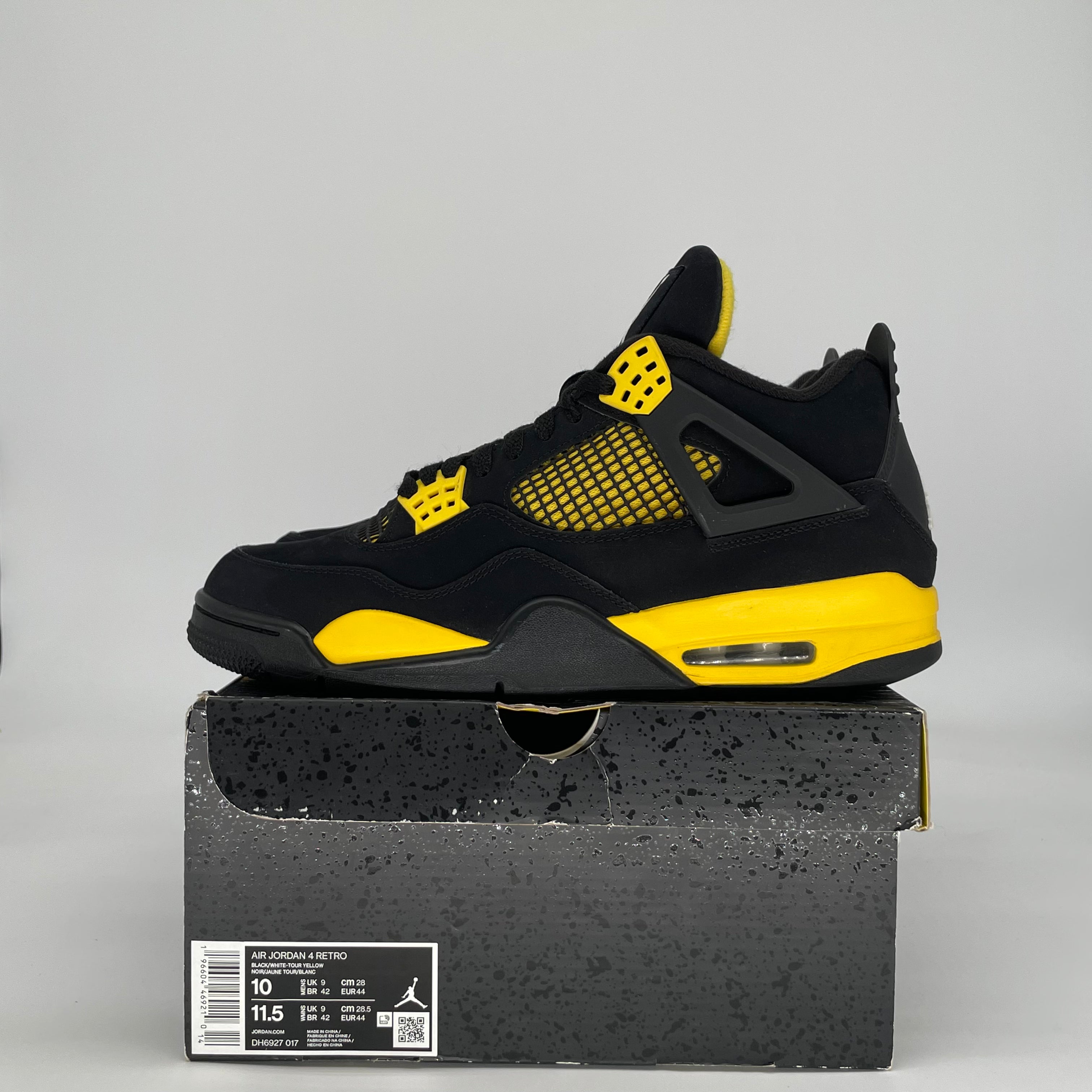 AIR JORDAN 4 THUNDER DH6927-017 SIZE 10/11.5W