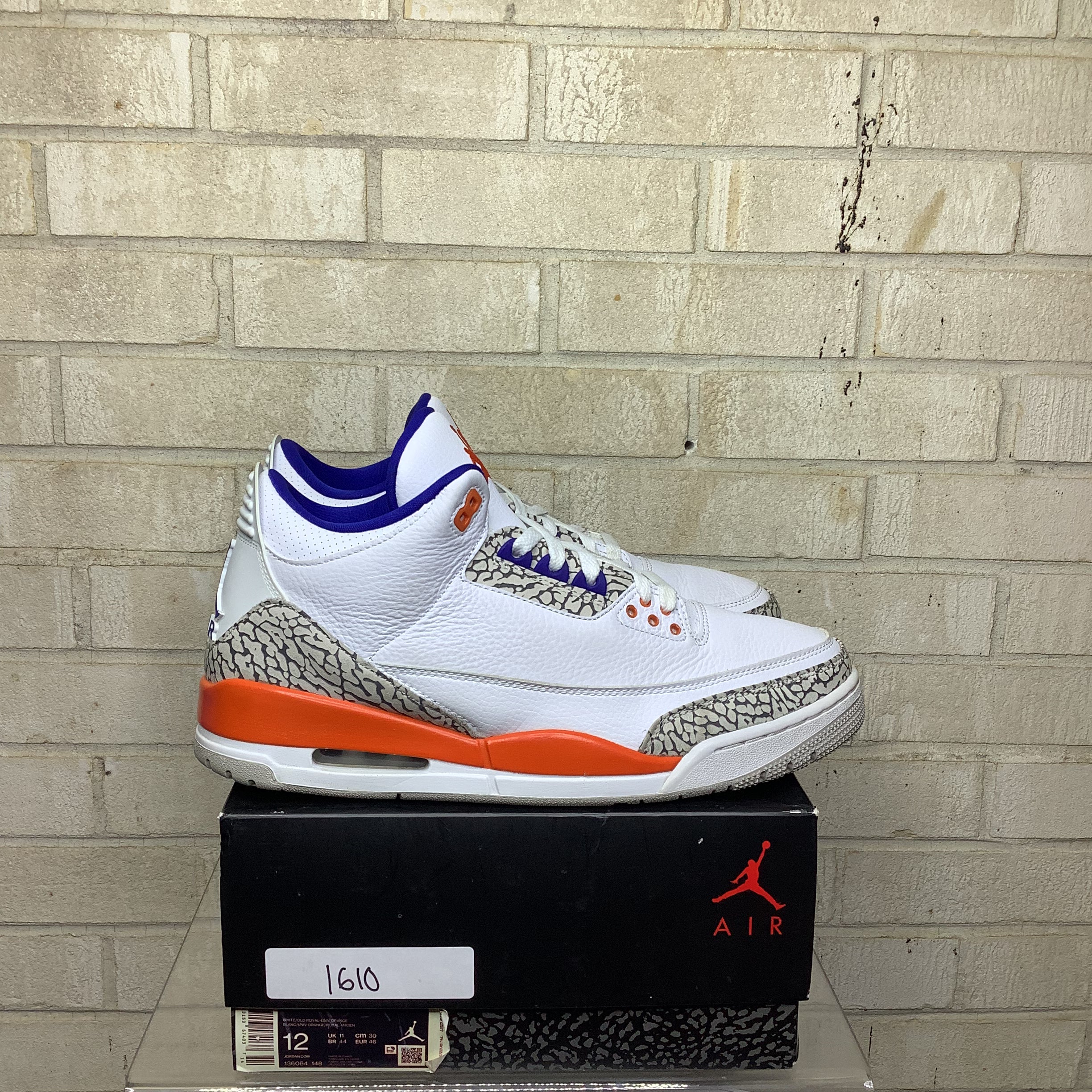 AIR JORDAN 3 KNICKS SIZE 12/13.5W 136064-148
