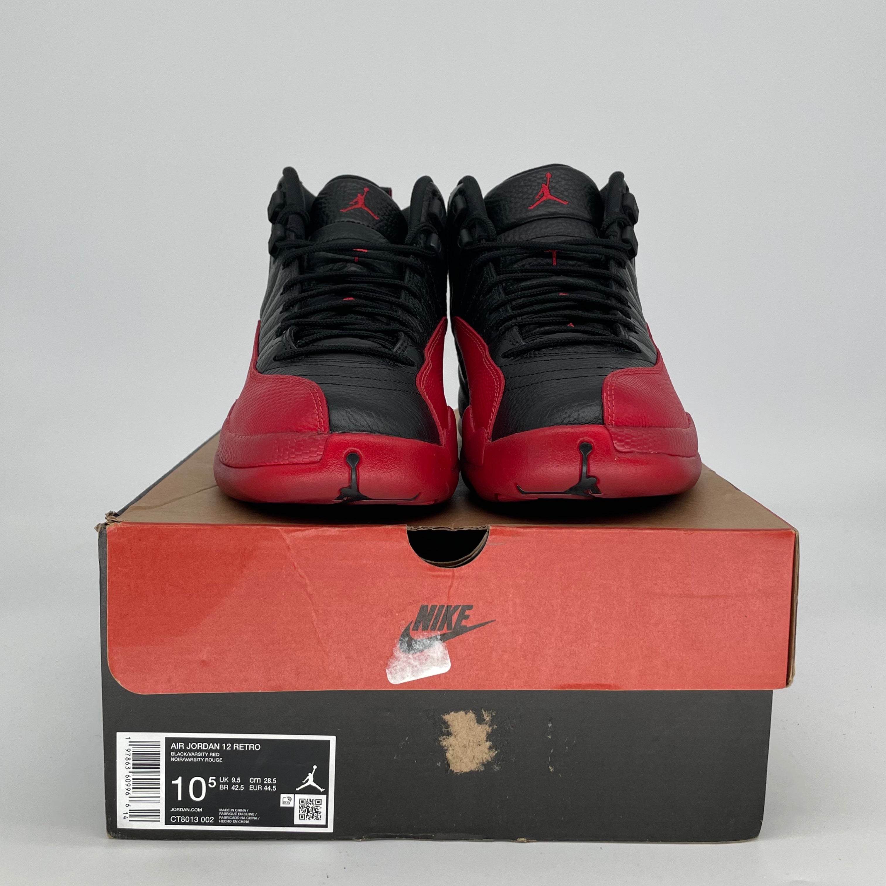 AIR JORDAN 12 FLU GAME CT8013-002 SIZE 10.5/12W