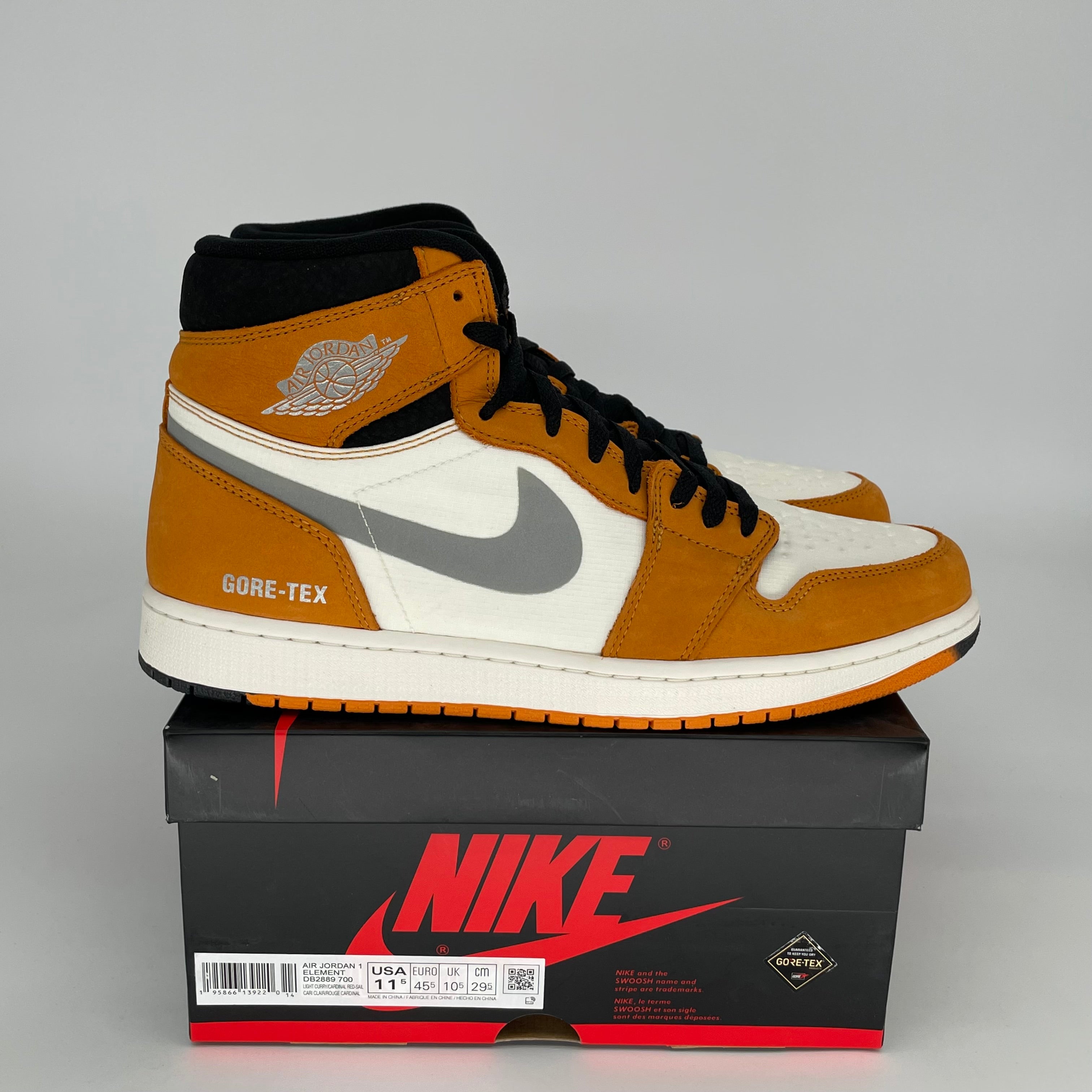AIR JORDAN 1 GORE-TEX LIGHT CURRY SIZE 11.5 DB2889-700