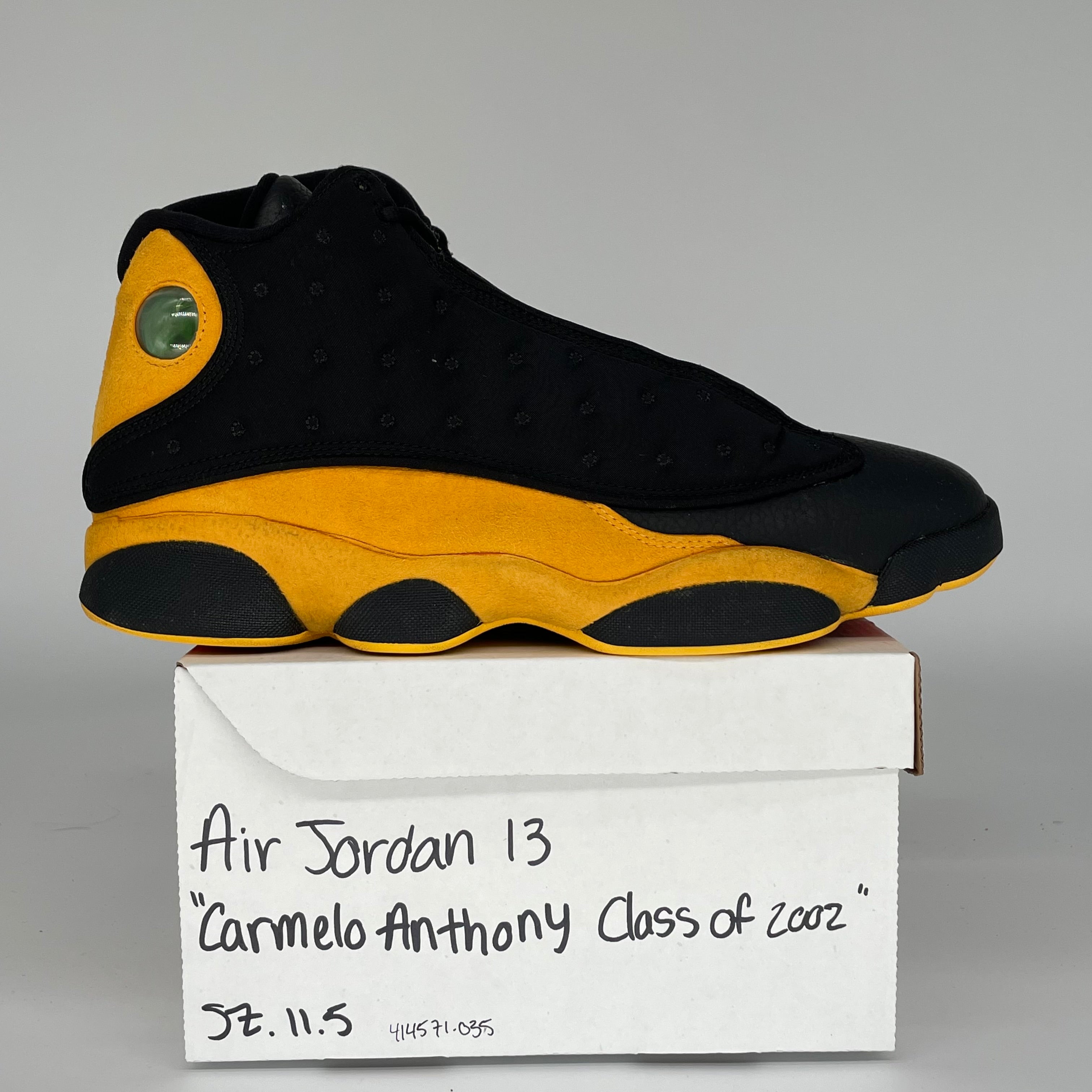 AIR JORDAN 13 CARMELO CLASS OF 2002 SIZE 11.5 414571-035