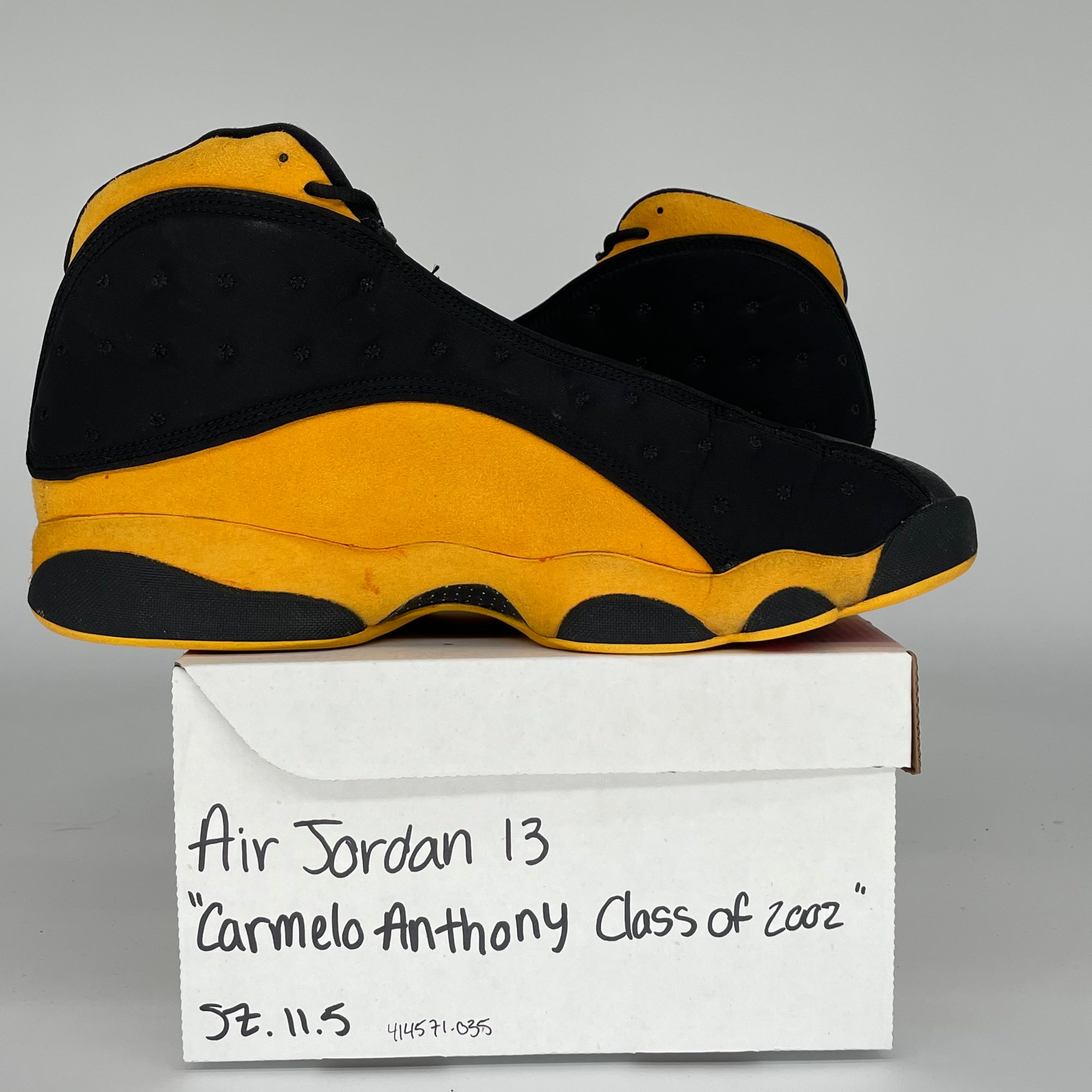 AIR JORDAN 13 CARMELO CLASS OF 2002 SIZE 11.5 414571-035