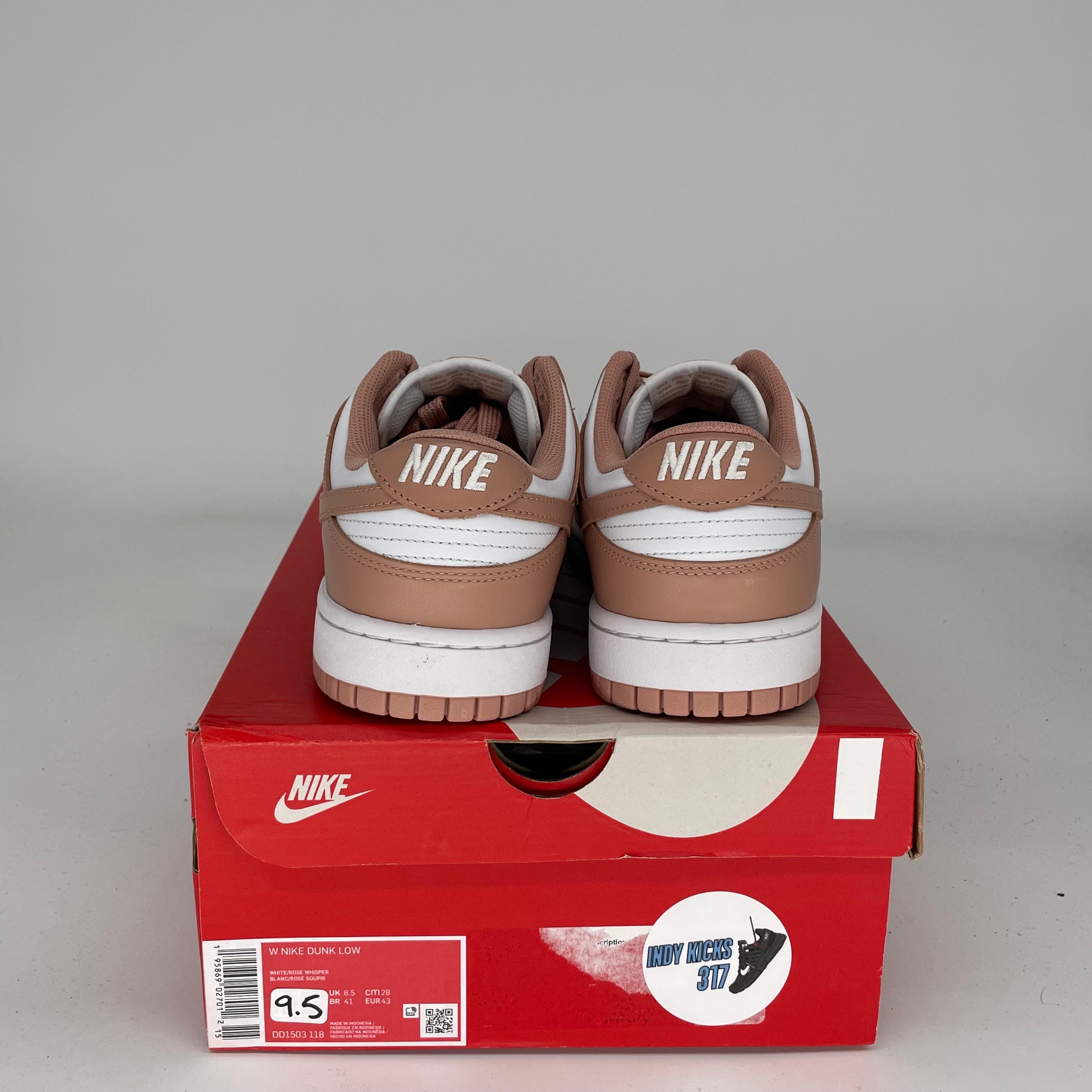 NIKE DUNK LOW ROSE WHISPER W SIZE 9.5/11W DD1503-118