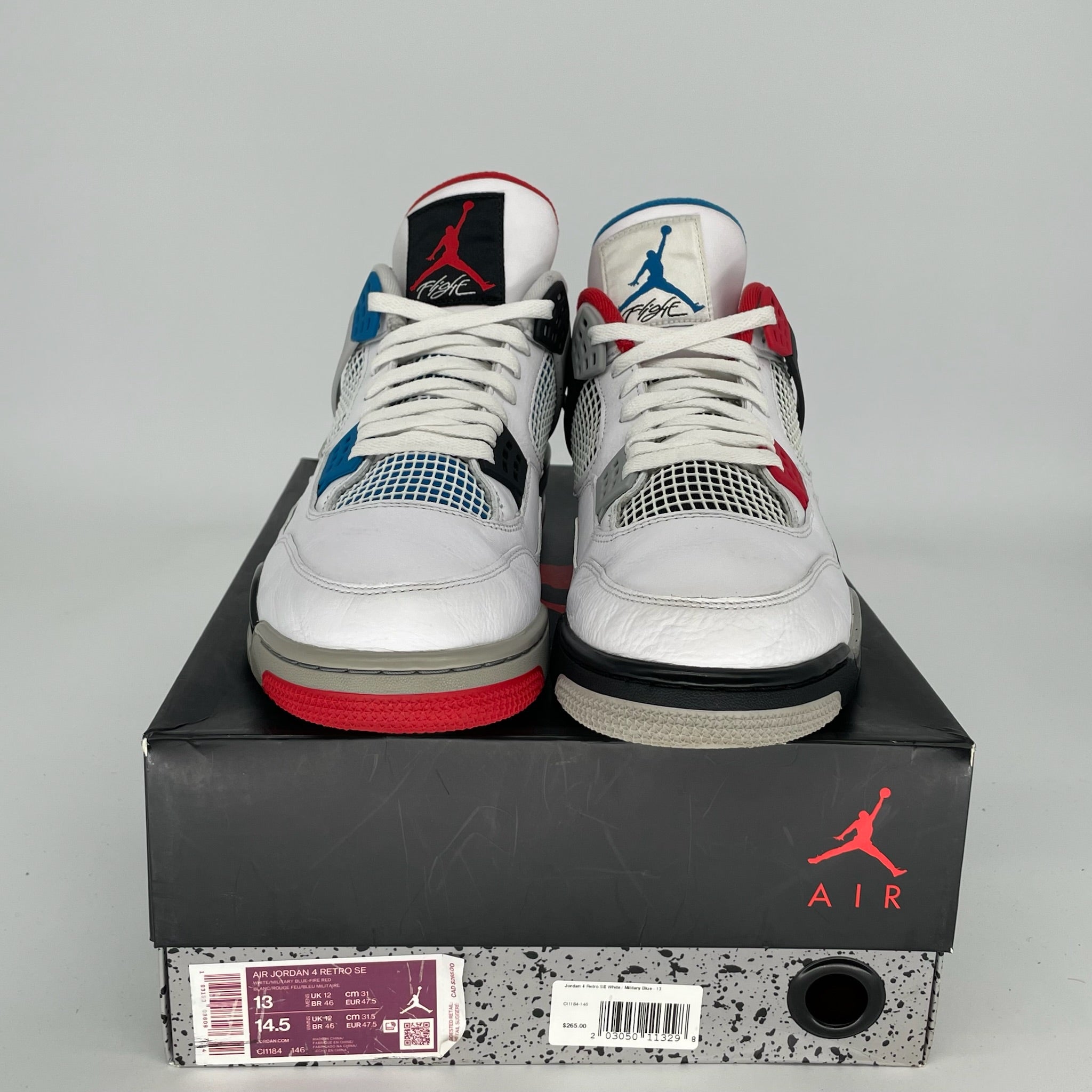 AIR JORDAN 4 WHAT THE SIZE 13 CI1184-146