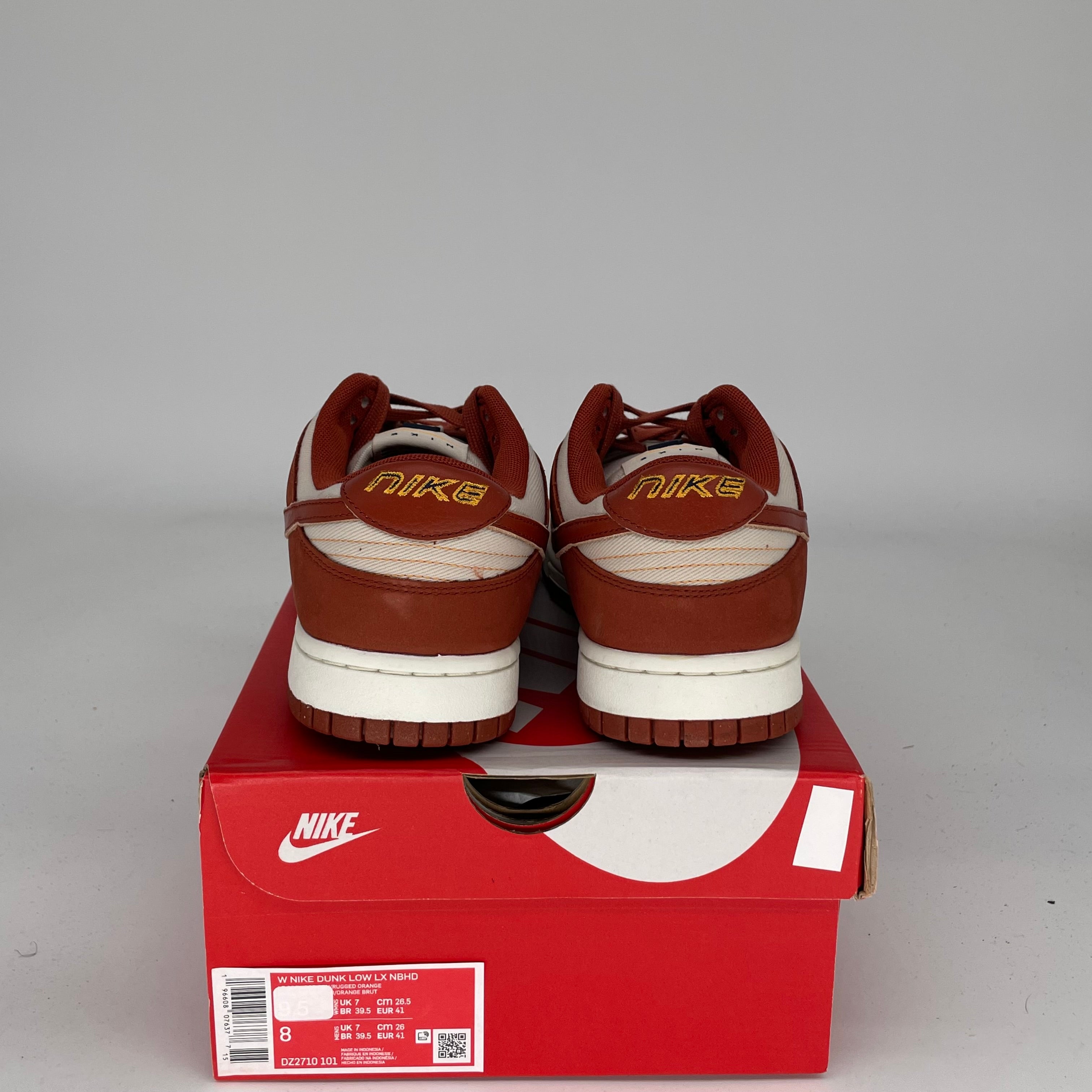 NIKE DUNK LOW LIGHT OREWOOD BROWN RUGGED ORANGE W SIZE 8/9.5W DZ2710-101