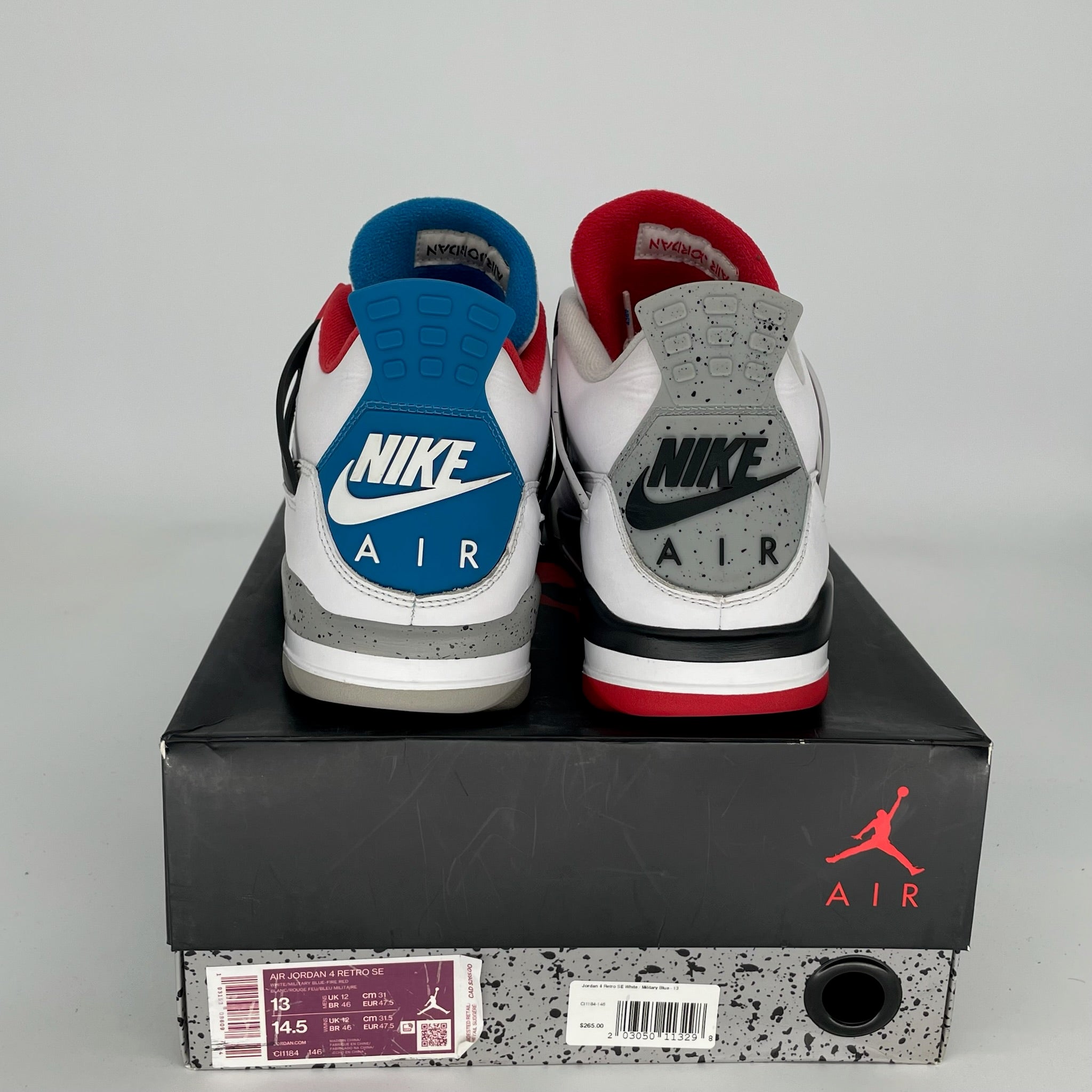 AIR JORDAN 4 WHAT THE SIZE 13 CI1184-146