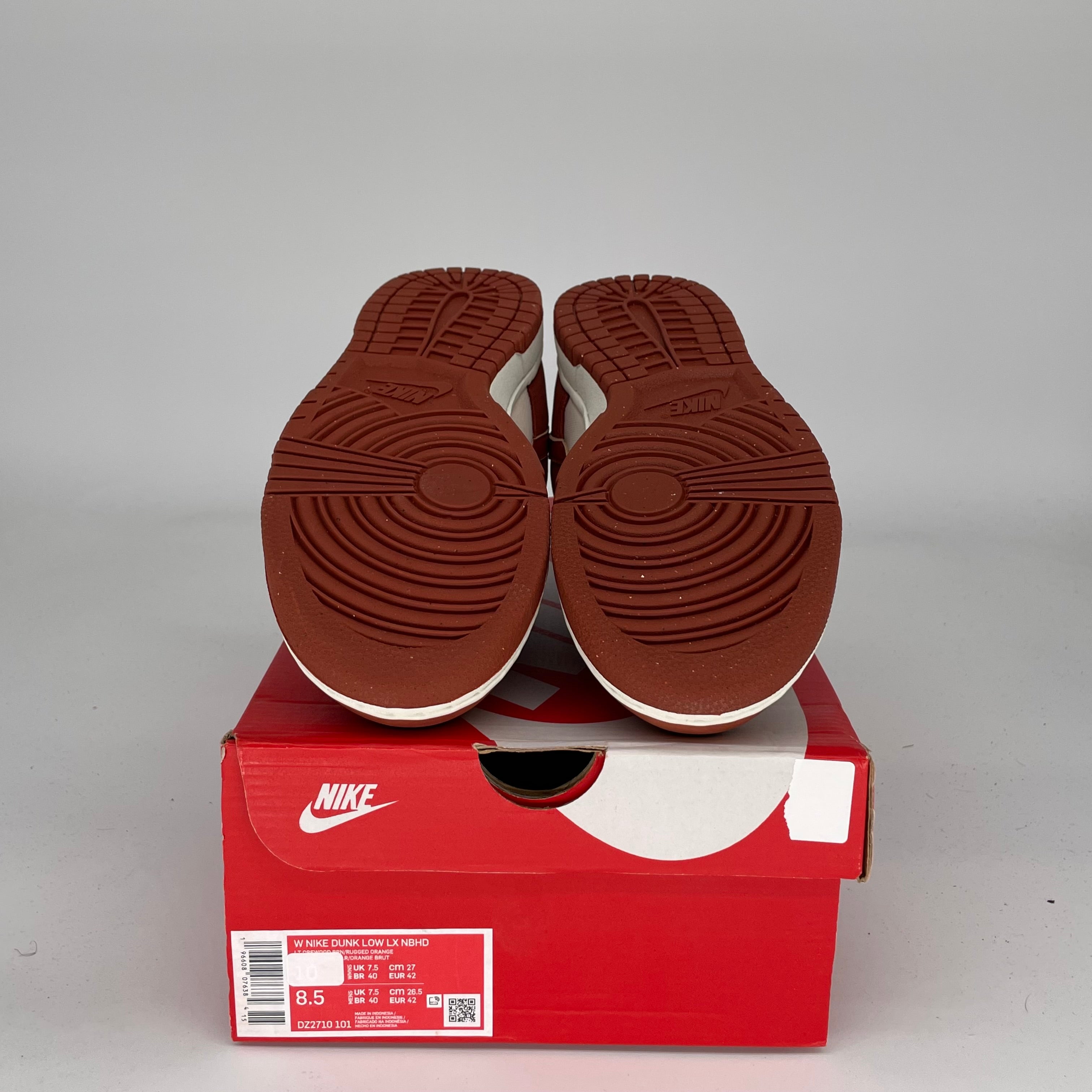 NIKE DUNK LOW LIGHT OREWOOD BROWN RUGGED ORANGE W SIZE 8.5/10W DZ2710-101