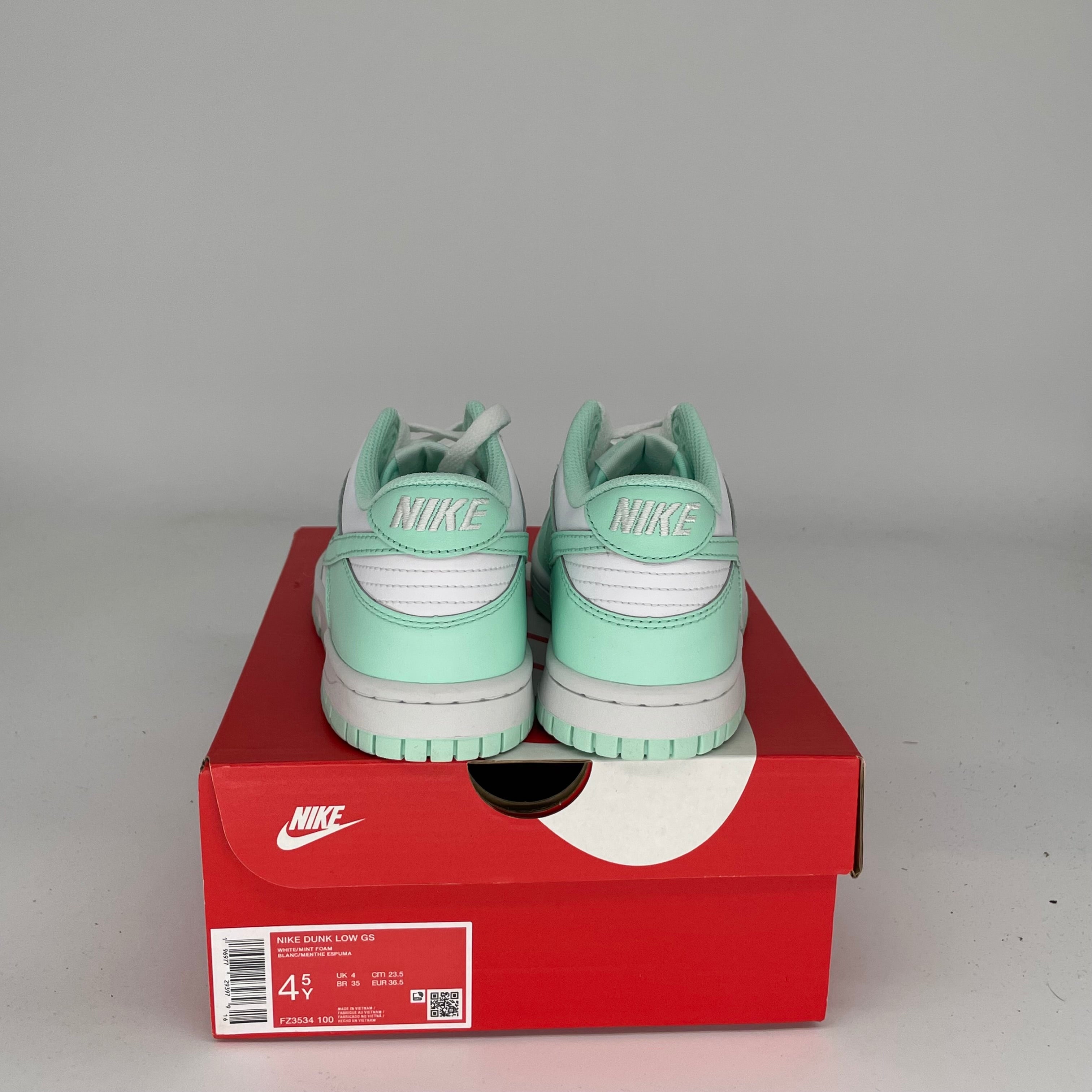 NIKE DUNK LOW MINT FOAM W SIZE 4.5Y FZ3534-100