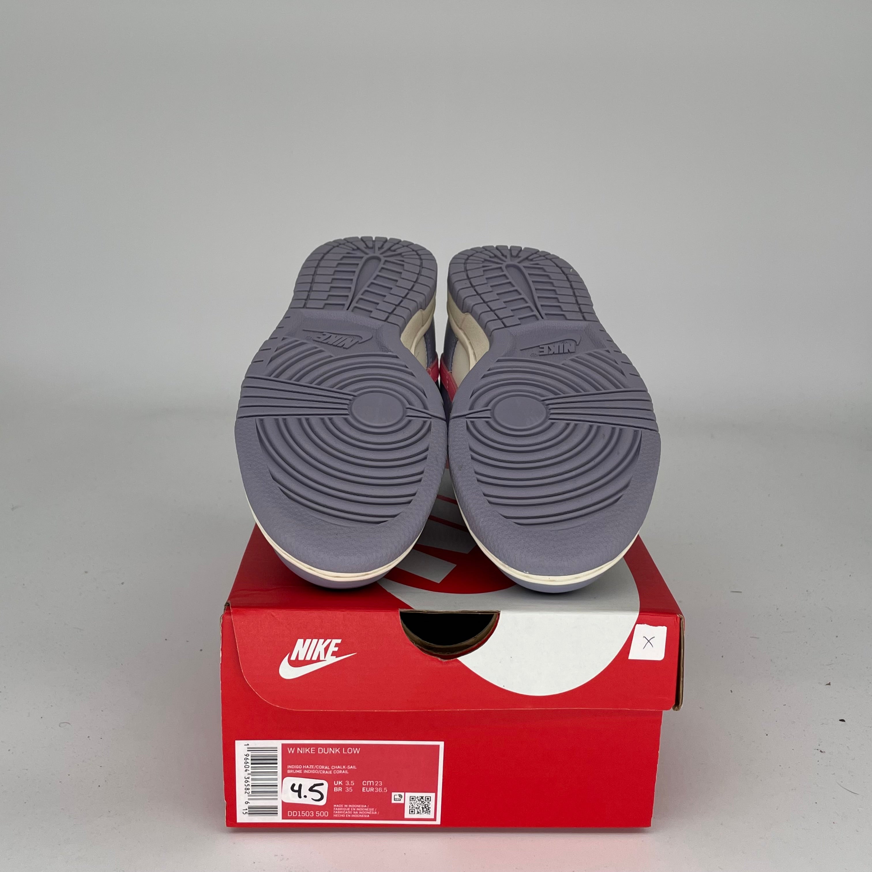 NIKE DUNK LOW INDIGO HAZE W SIZE 4.5/6W DD1503-500