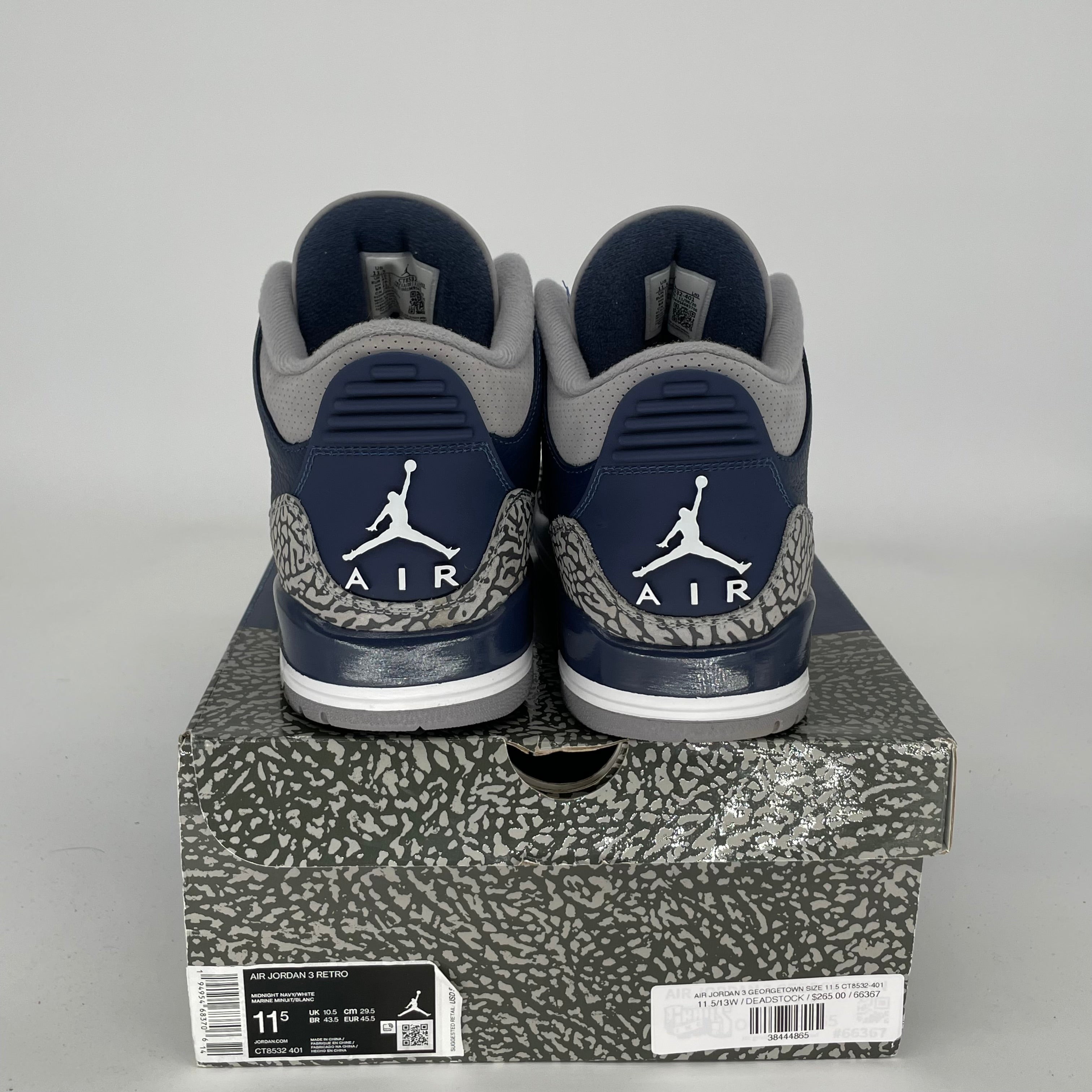 AIR JORDAN 3 GEORGETOWN SIZE 11.5 CT8532-401
