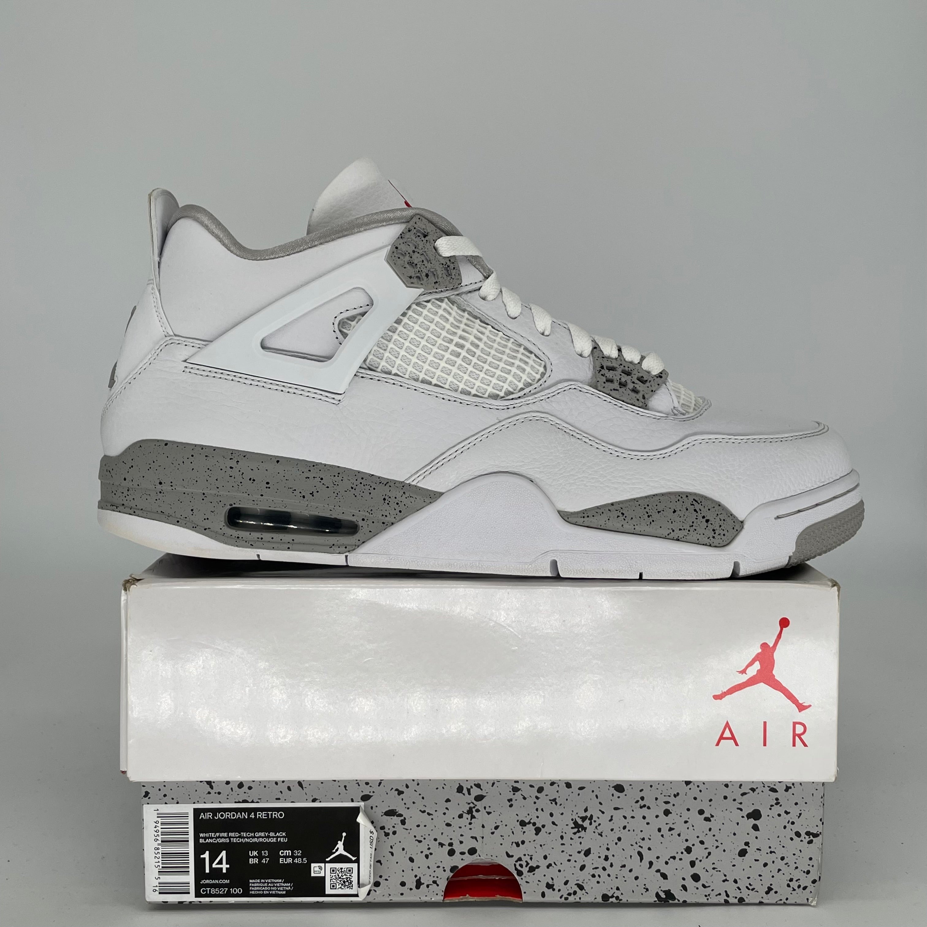AIR JORDAN 4 WHITE OREO SIZE 14/15.5W CT8527-100