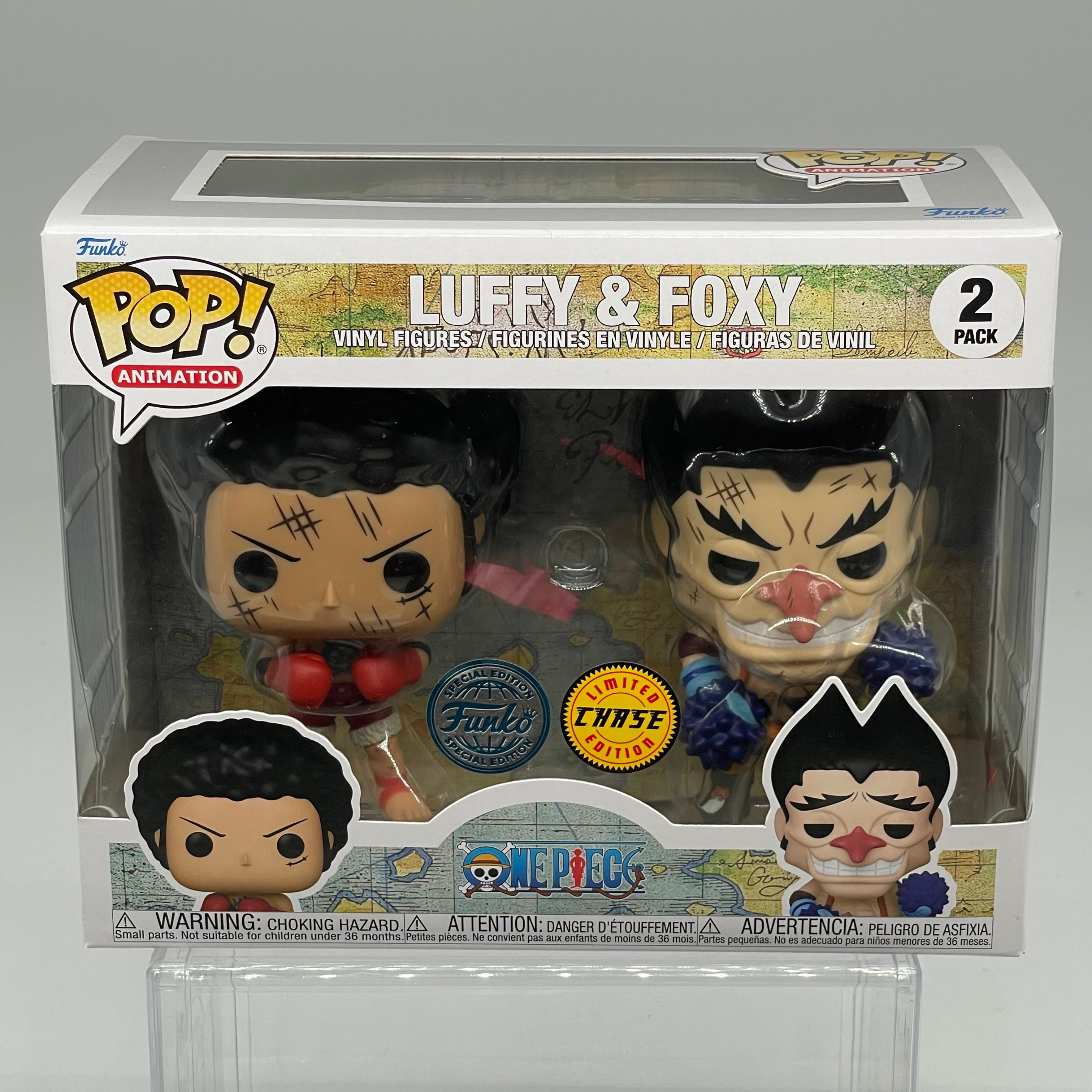 FUNKO POP LUFFY AND FOXY CHASE 2 PACK GWT240306