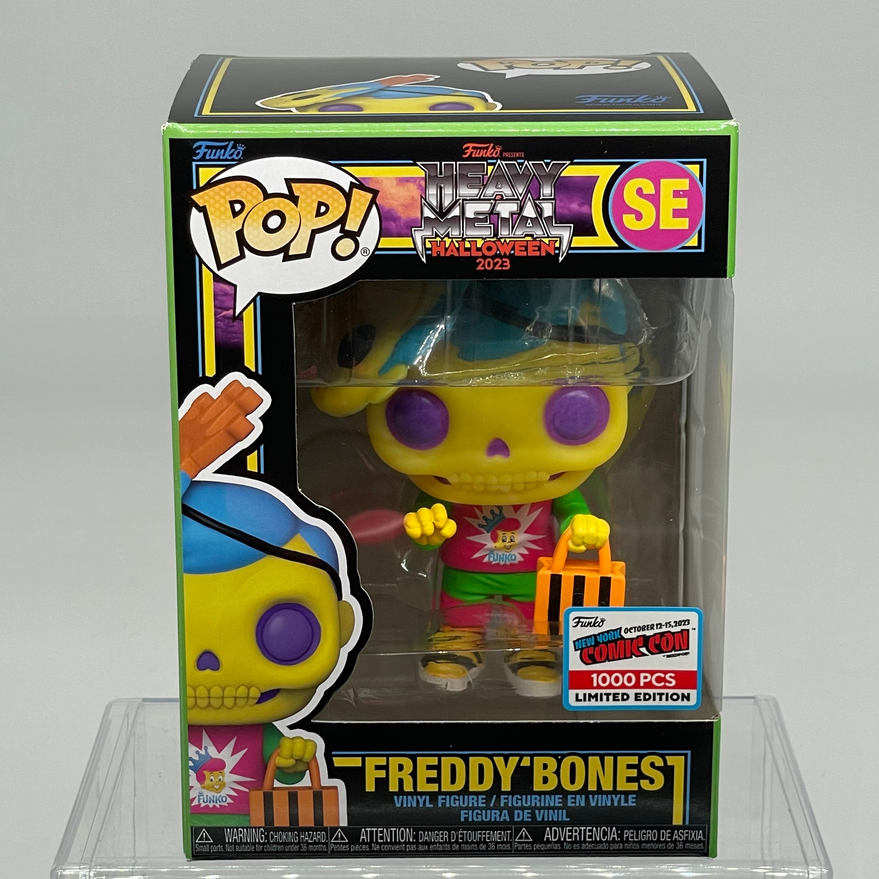 FUNKO POP FREDDY BONES LE 1000 BLACKLIGHT NYCC DRM-230706