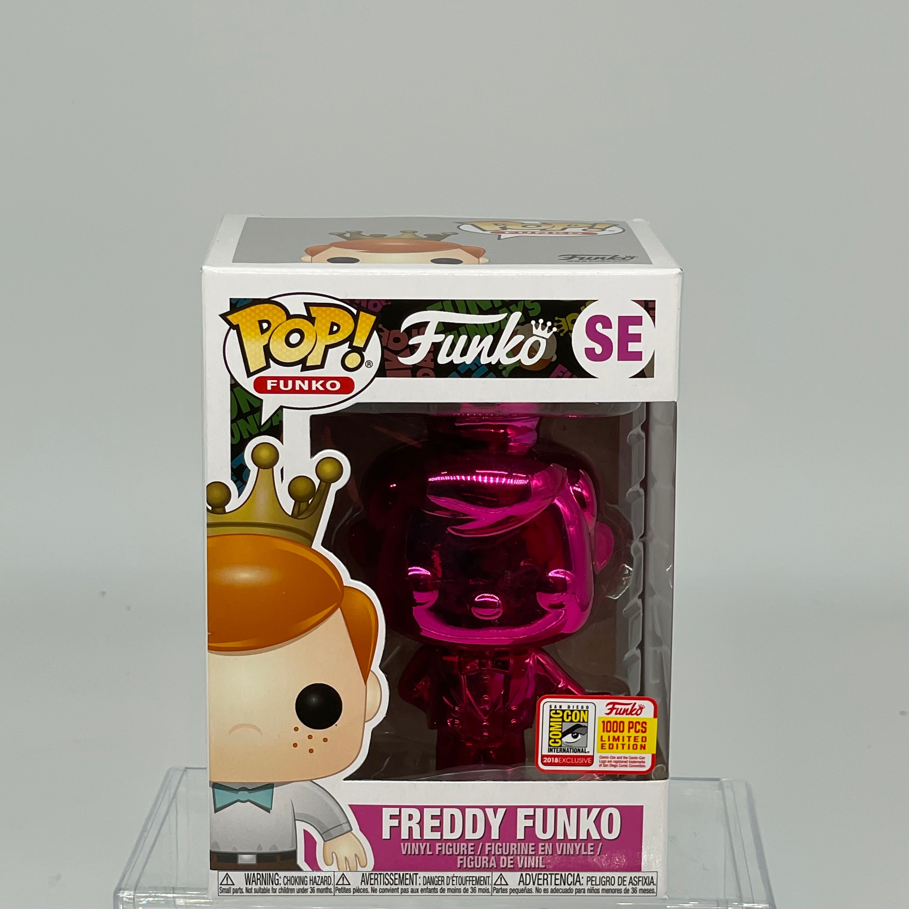 FUNKO POP FREDDY FUNKO PINK CHROME SDCC LE 1000 FM180511
