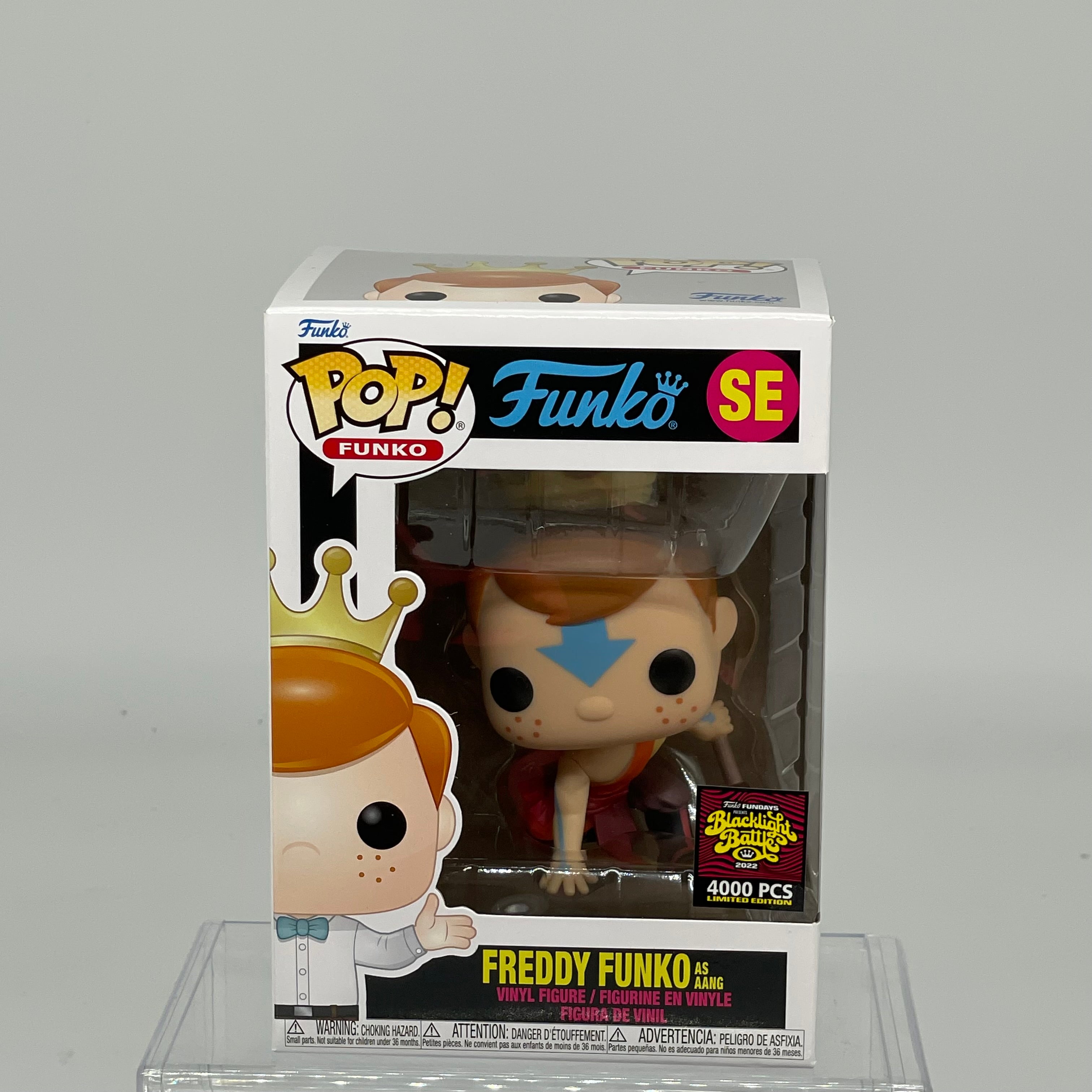 FUNKO POP FREDDY FUNKO AS AANG NYCC BLACKLIGHT BATTLE LE 4000 FM220425