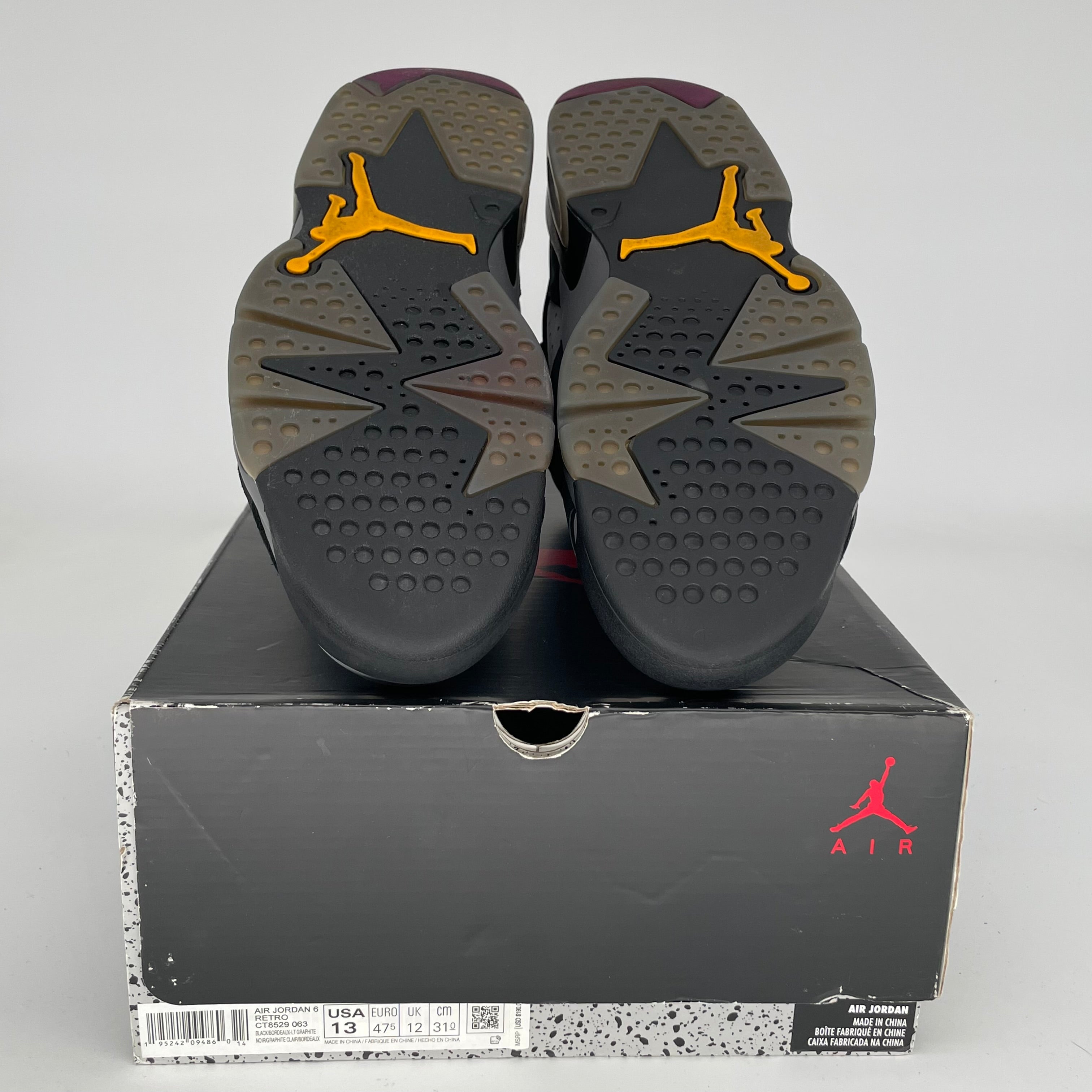 AIR JORDAN 6 BORDEAUX SIZE 13/14.5W CT8529-063