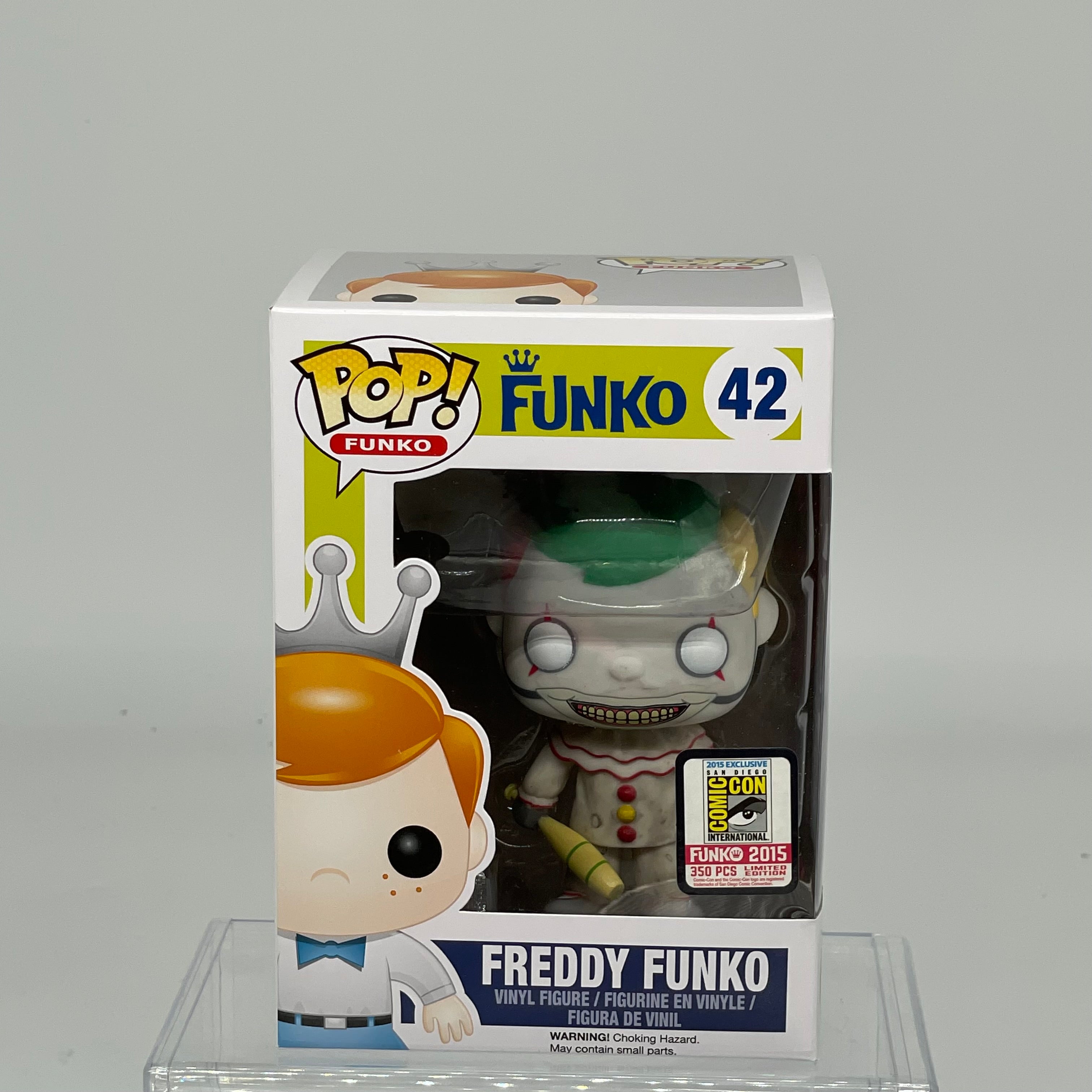 FUNKO POP FREDDY FUNKO AS TWISTY #42 AMERICAN HORROR STORY SDCC 2015 LE 350 JJL150521