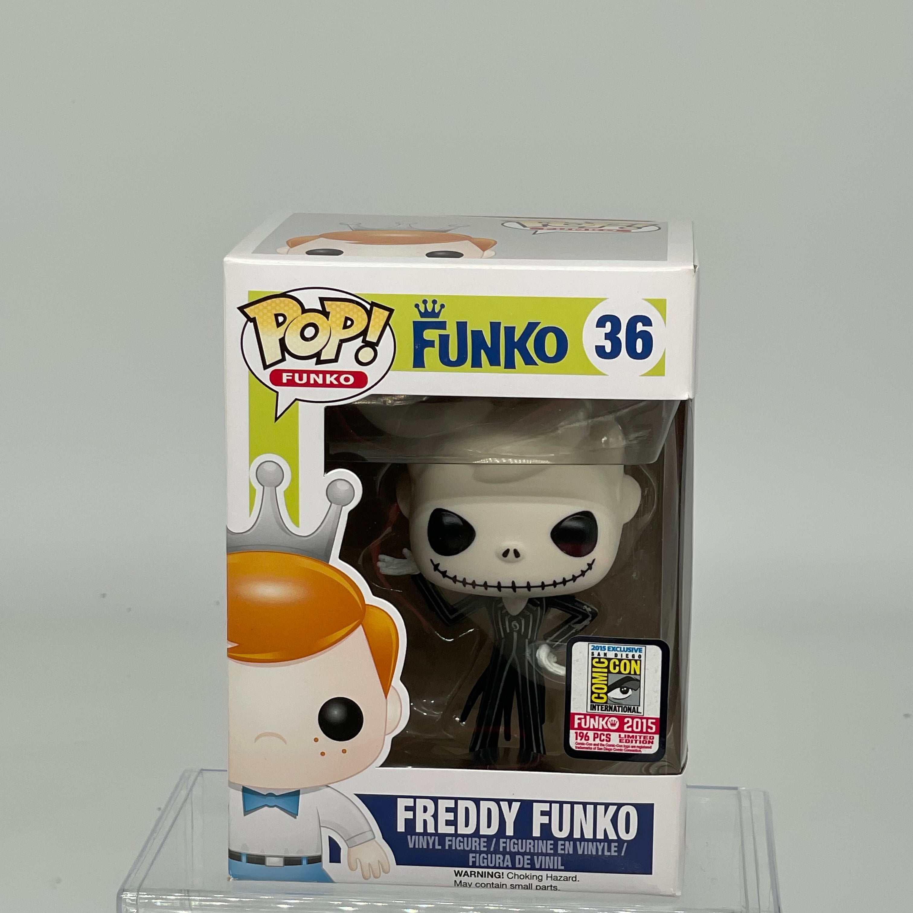 FUNKO POP FREDDY FUNKO AS JACK SKELLINGTON #36 SDCC 2015 LE 196 JJL150514